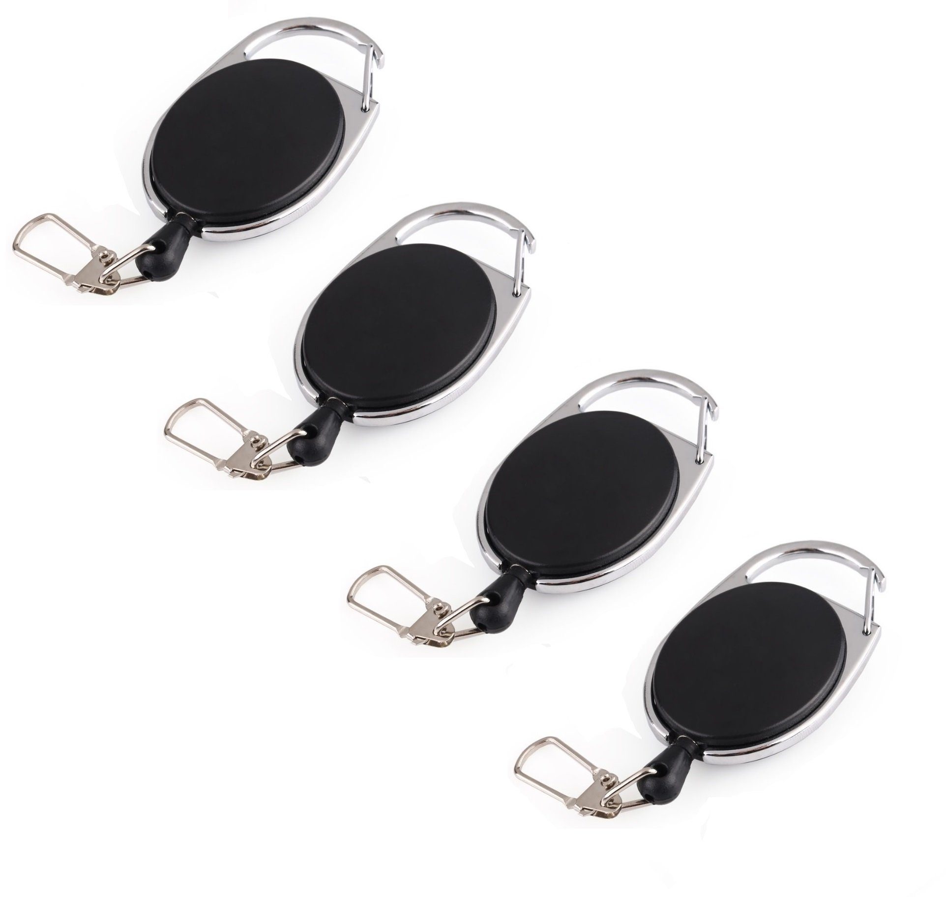 BAYLI Schlüsselanhänger Set 4er Pack Schlüsseljojo mit 60 cm Seil - Ausweisjojo - 6,5 x 3,5 cm – Bild 2 von 5
