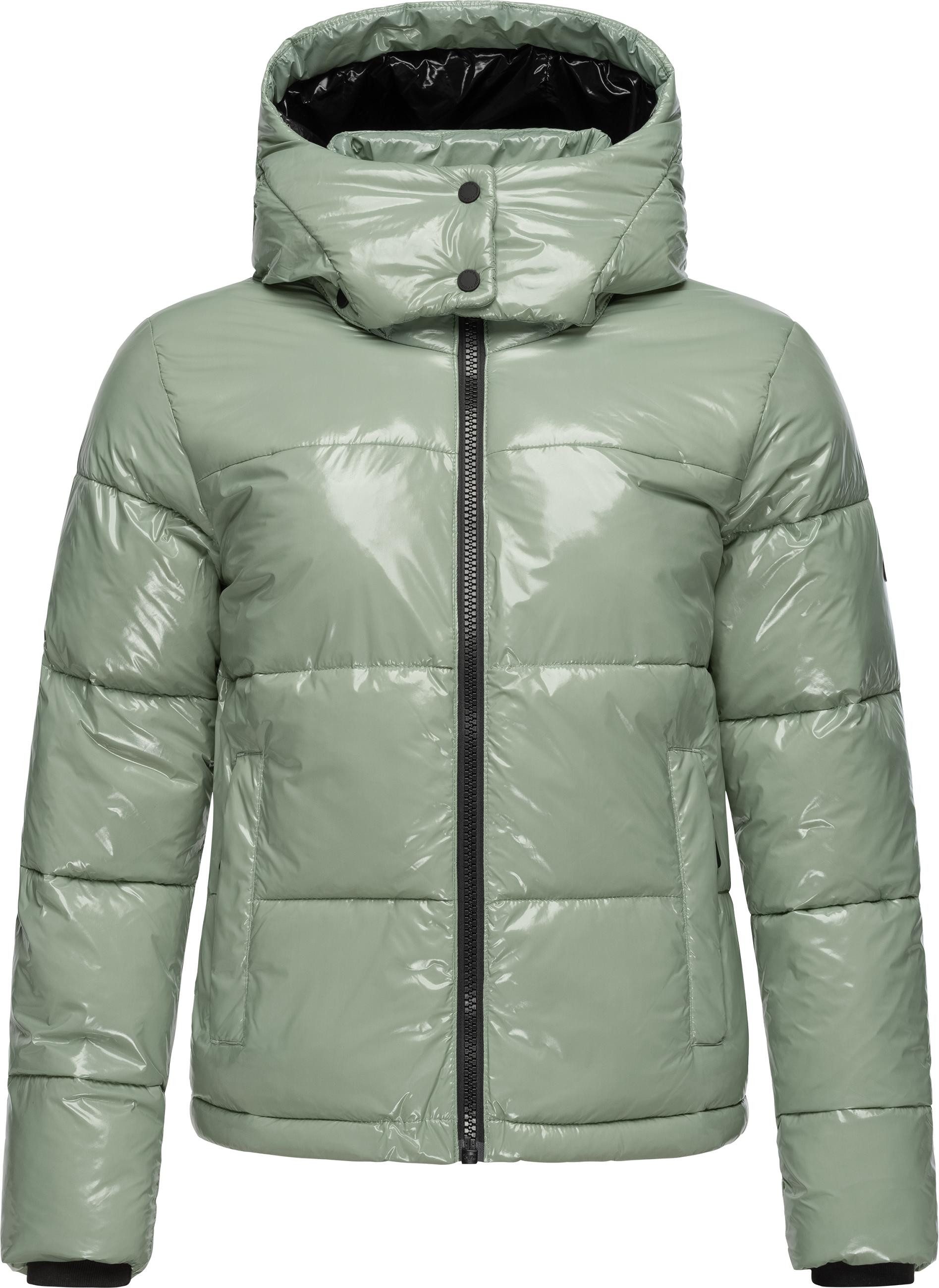 Ragwear Steppjacke Roobie super stylische, gänzende Damen Winterjacke