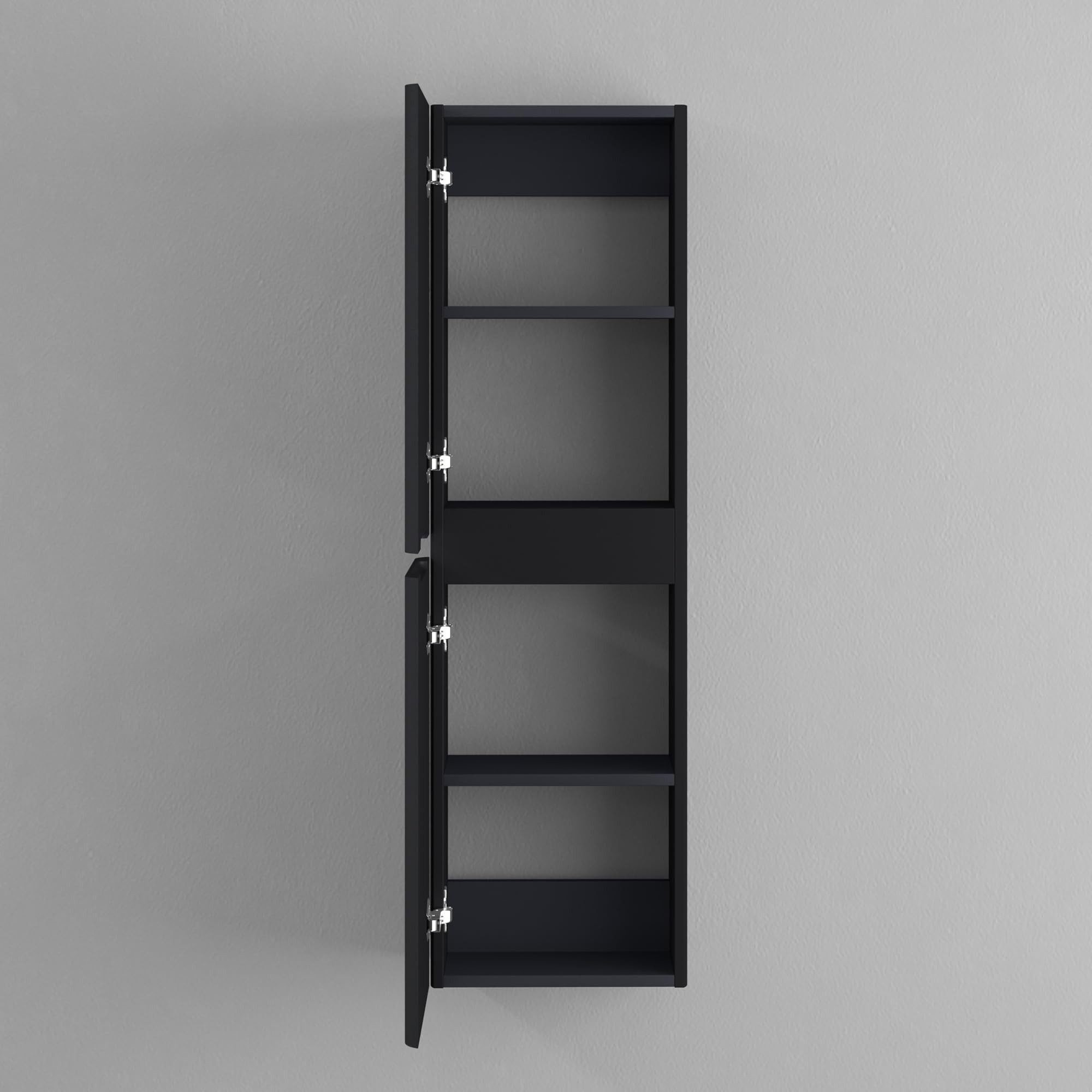doporro Seitenschrank Seitenschrank Badschrank Badezimmer Hängend Regal Lucca großer Stauraum. mit 4 Fächern – Bild 4 von 5