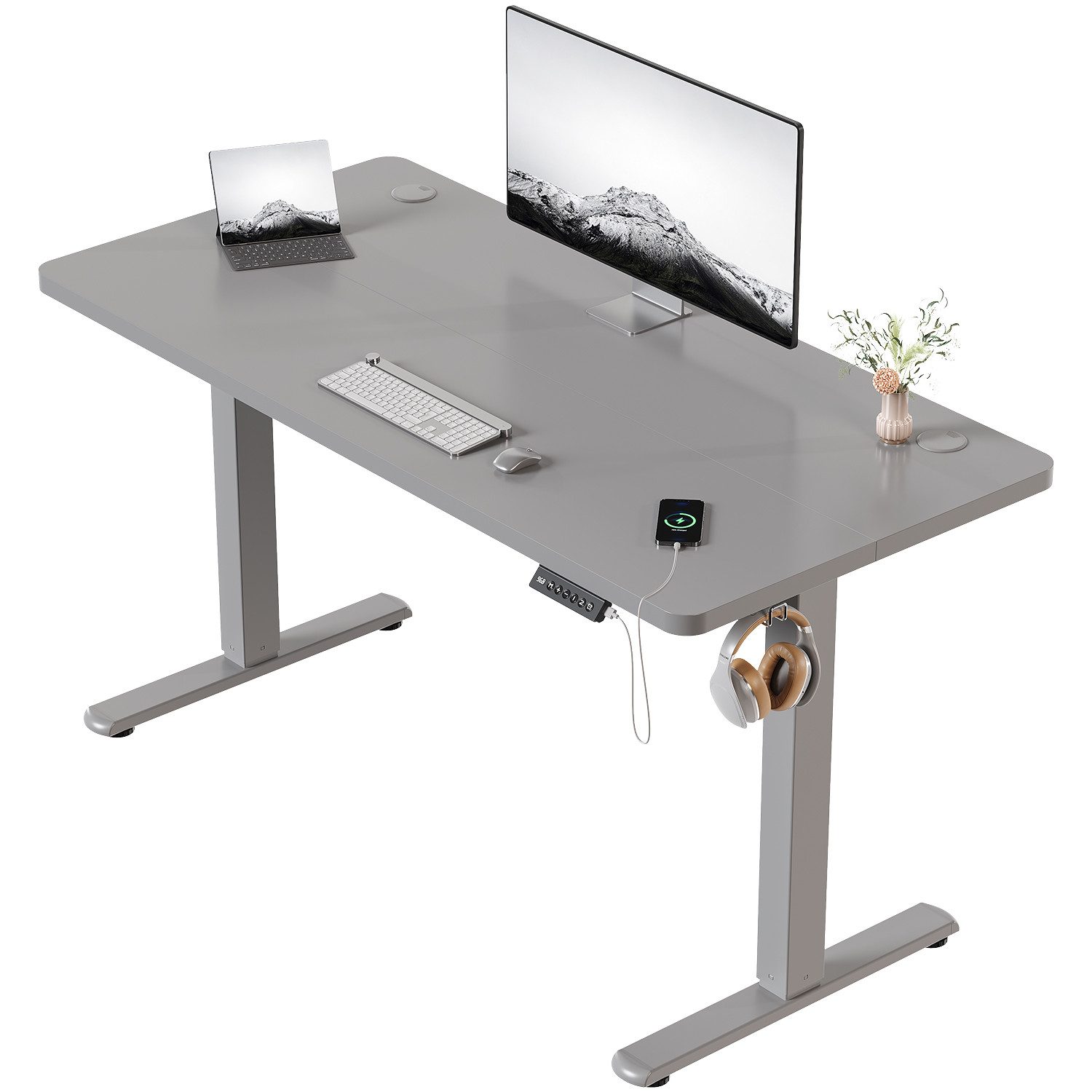 HOMALL Schreibtisch Schreibtisch Höhenverstellbarer mit Gedächtnis und Sitz günstig online kaufen