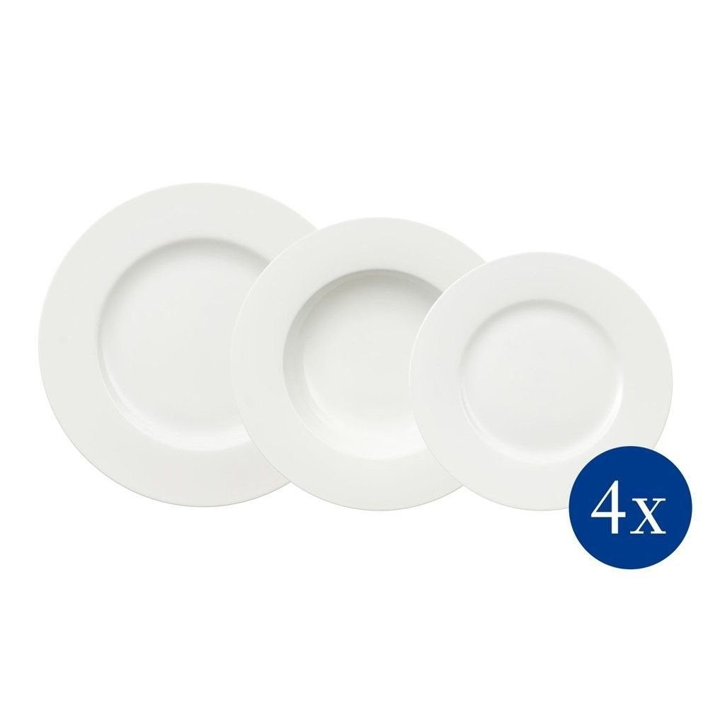 Villeroy & Boch Geschirr-Set Villeroy & Boch Tafelservice NOBLESSE/ROYAL weiß Teeservice