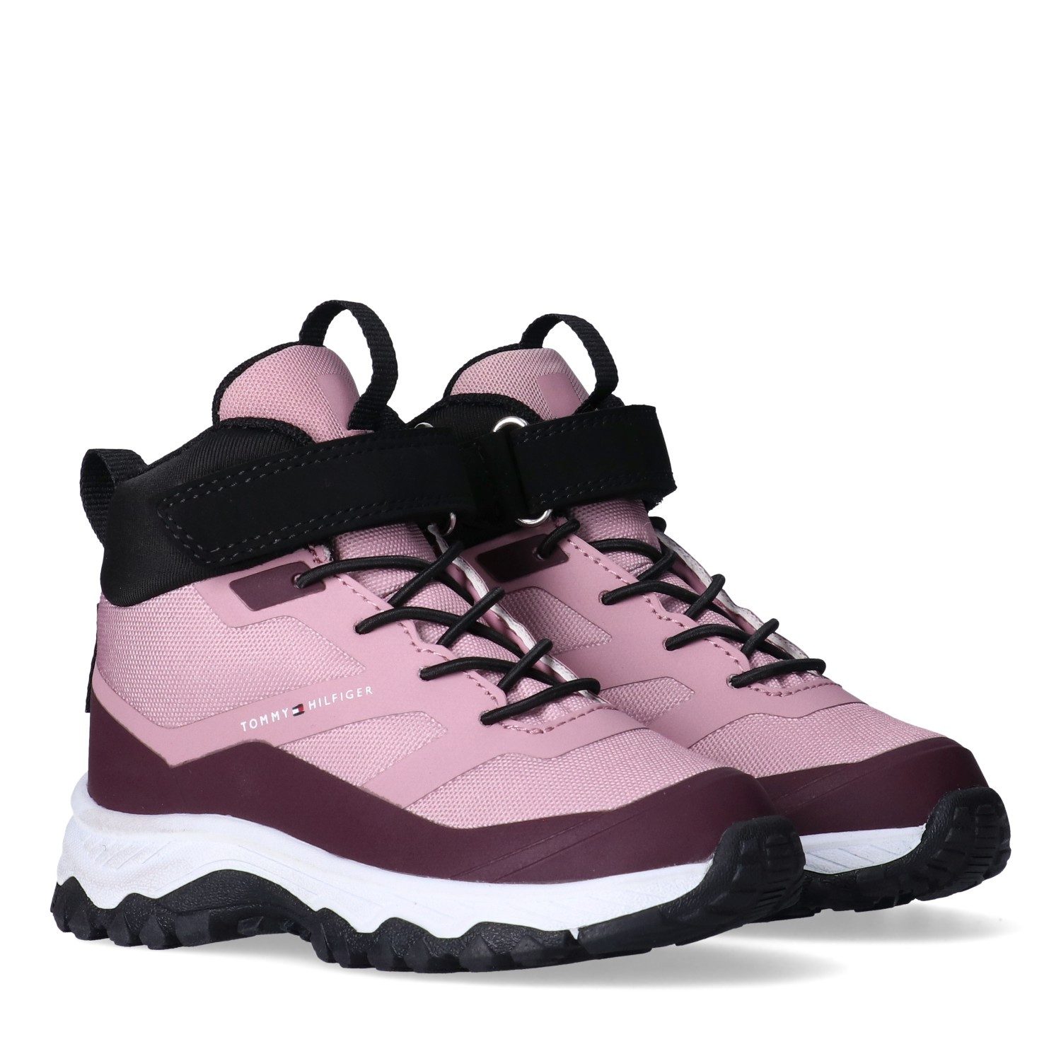 Tommy Hilfiger Winterboots Trekkingschuh, Schnürboots mit Klettriegel