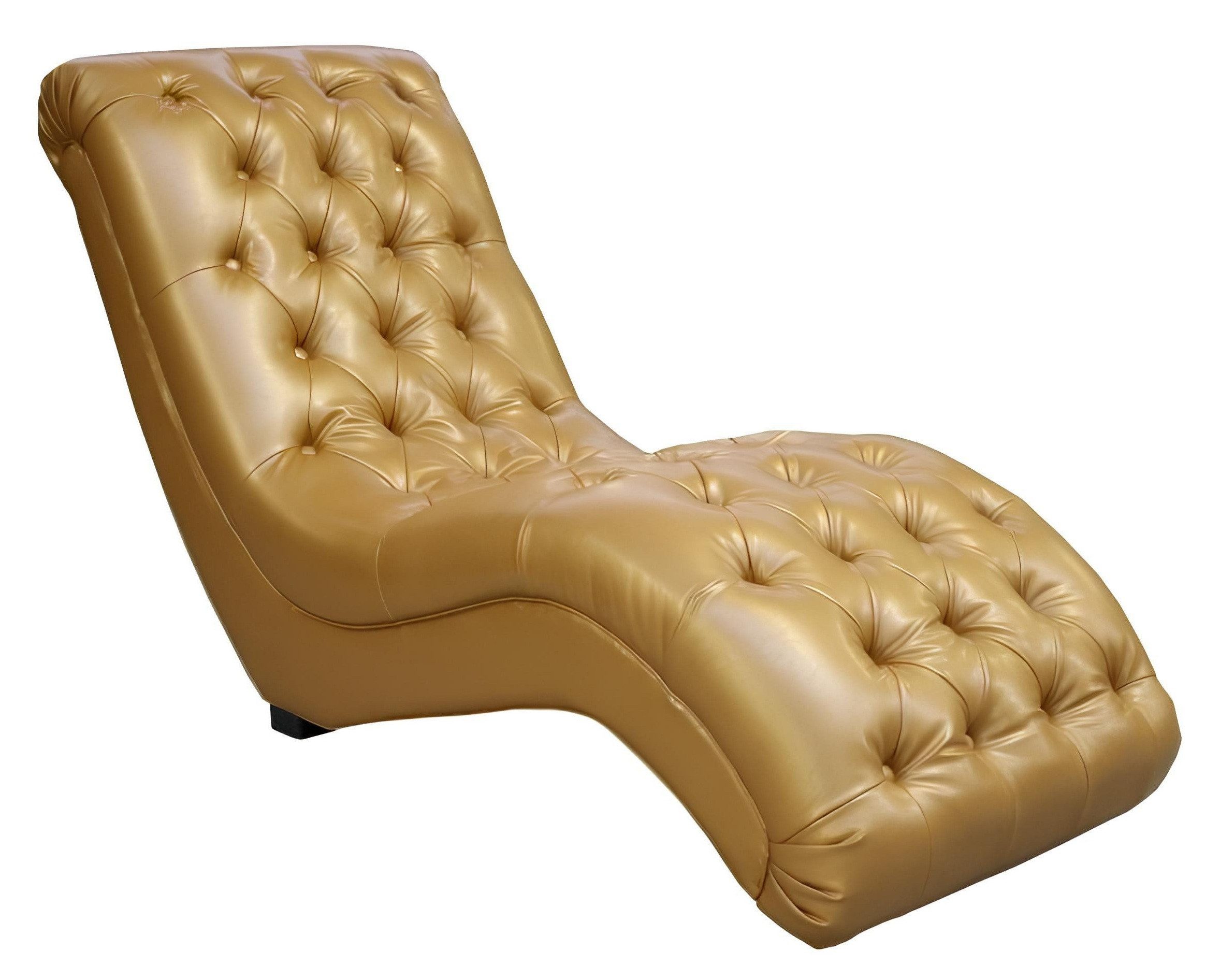 Xlmoebel Recamiere Neues Polsterleder-Sofa im Chesterfield-Design mit Chaiselongue für, Hergestellt in Europa