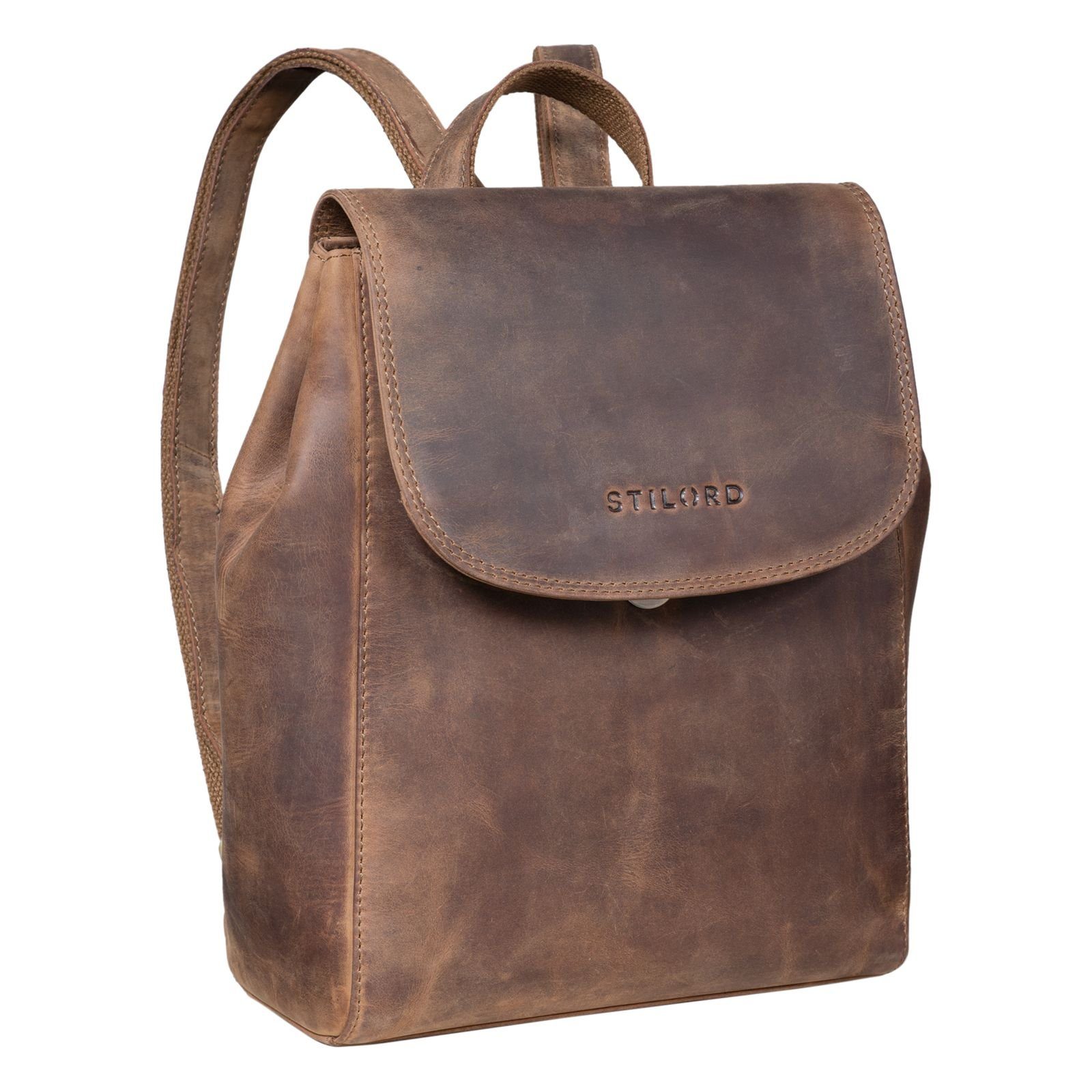 Cityrucksack STILORD "Hazel" Frauen Rucksack Elegant Leder