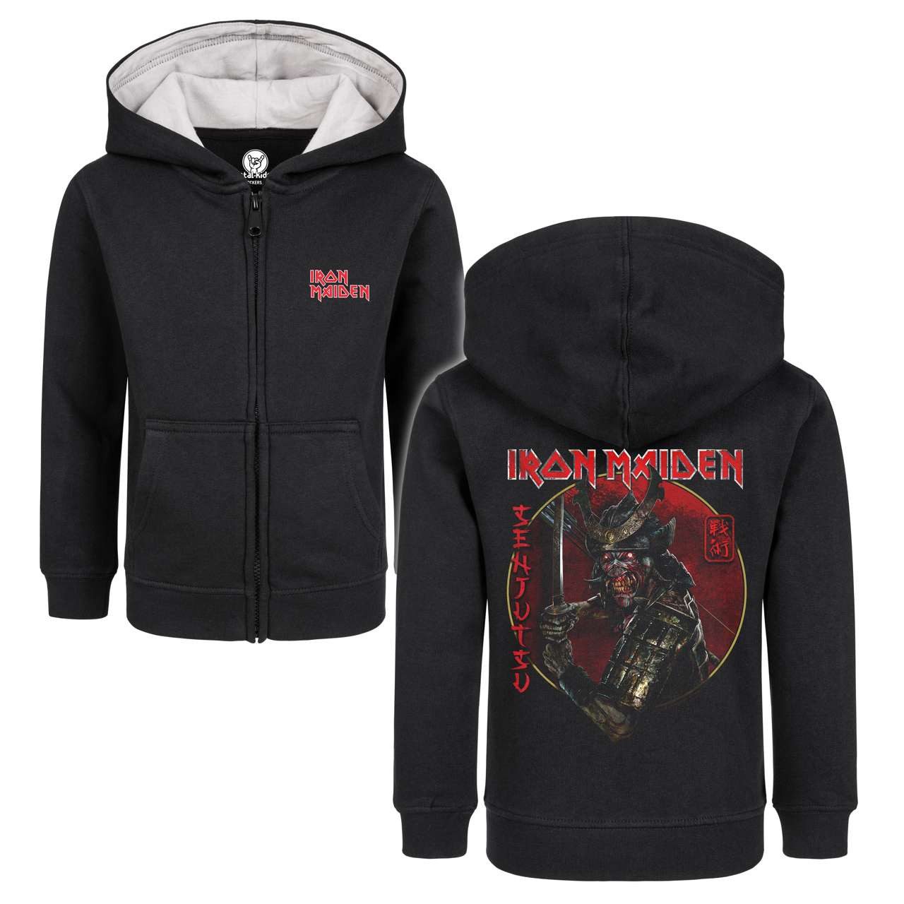 Kapuzensweatjacke mit Iron Maiden (Senjutsu) Aufdruck für Kinder von 2–14 Jahren