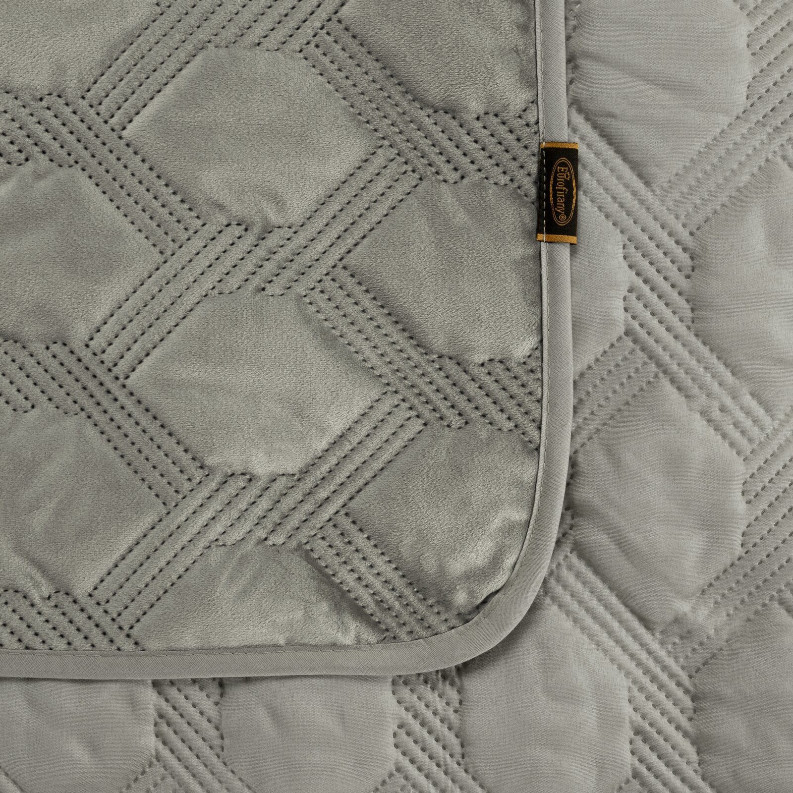 Eurofirany Tagesdecke SOFIA/5, Doppelseitige Decke mit gestepptem Muster für Doppelbett & Sofa