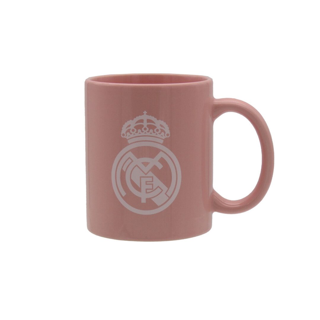 Real Madrid Trinkflasche Real Madrid Keramiktasse Rosa Wappen Box