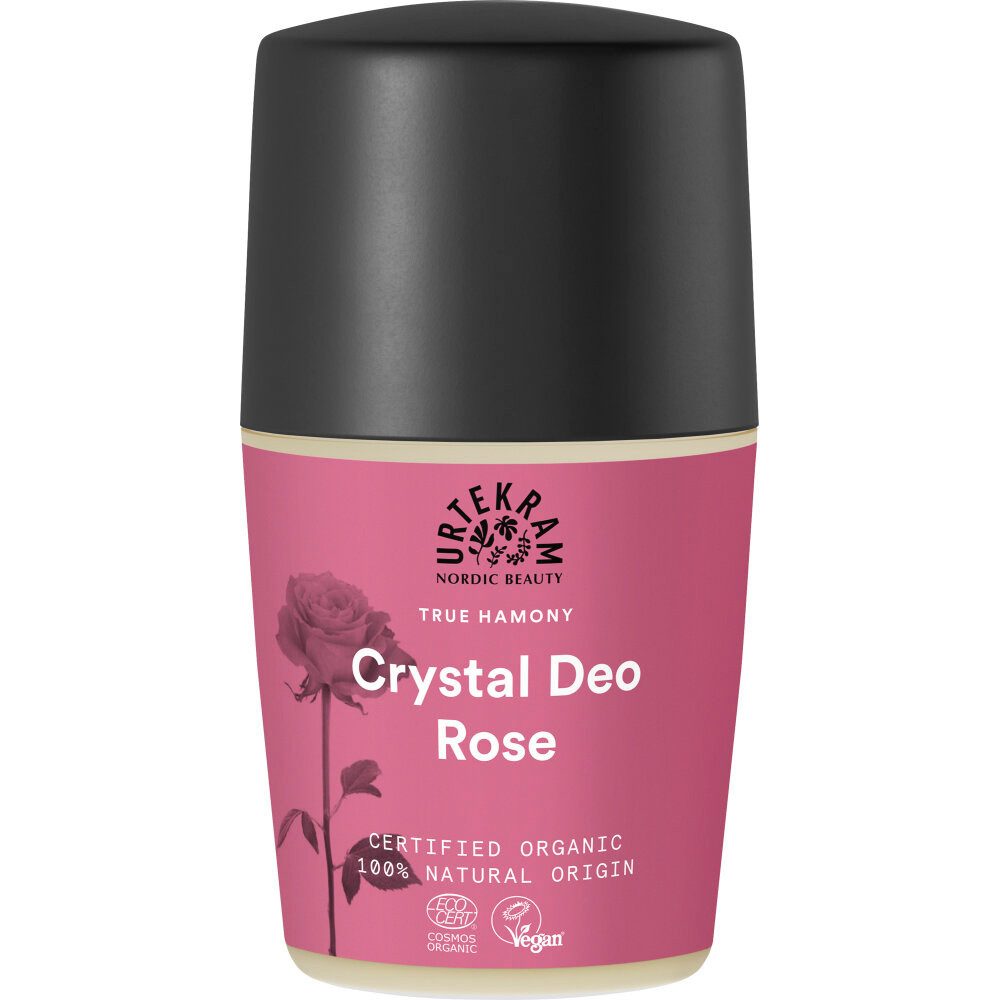 Urtekram Deo-Roller Rose Deo Crystal Roll-On, 50 ml