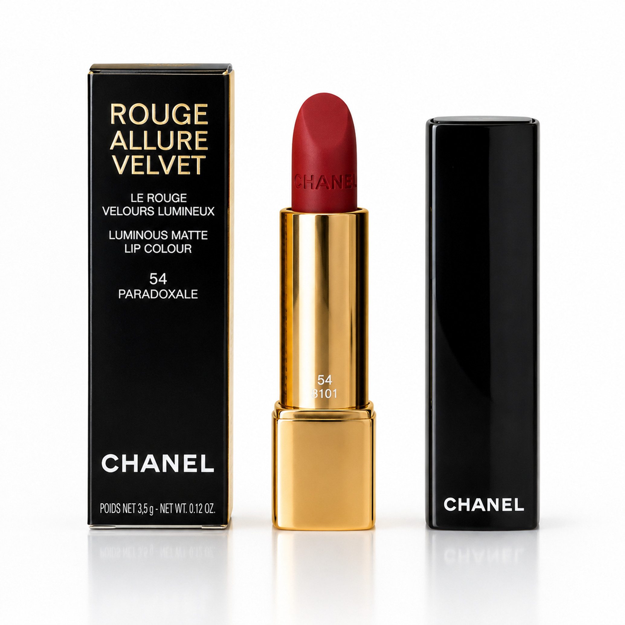 CHANEL Lippenstift Chanel Rouge Allure Velvet 54 Paradoxale Lippenstift Lip Colour 3.5g