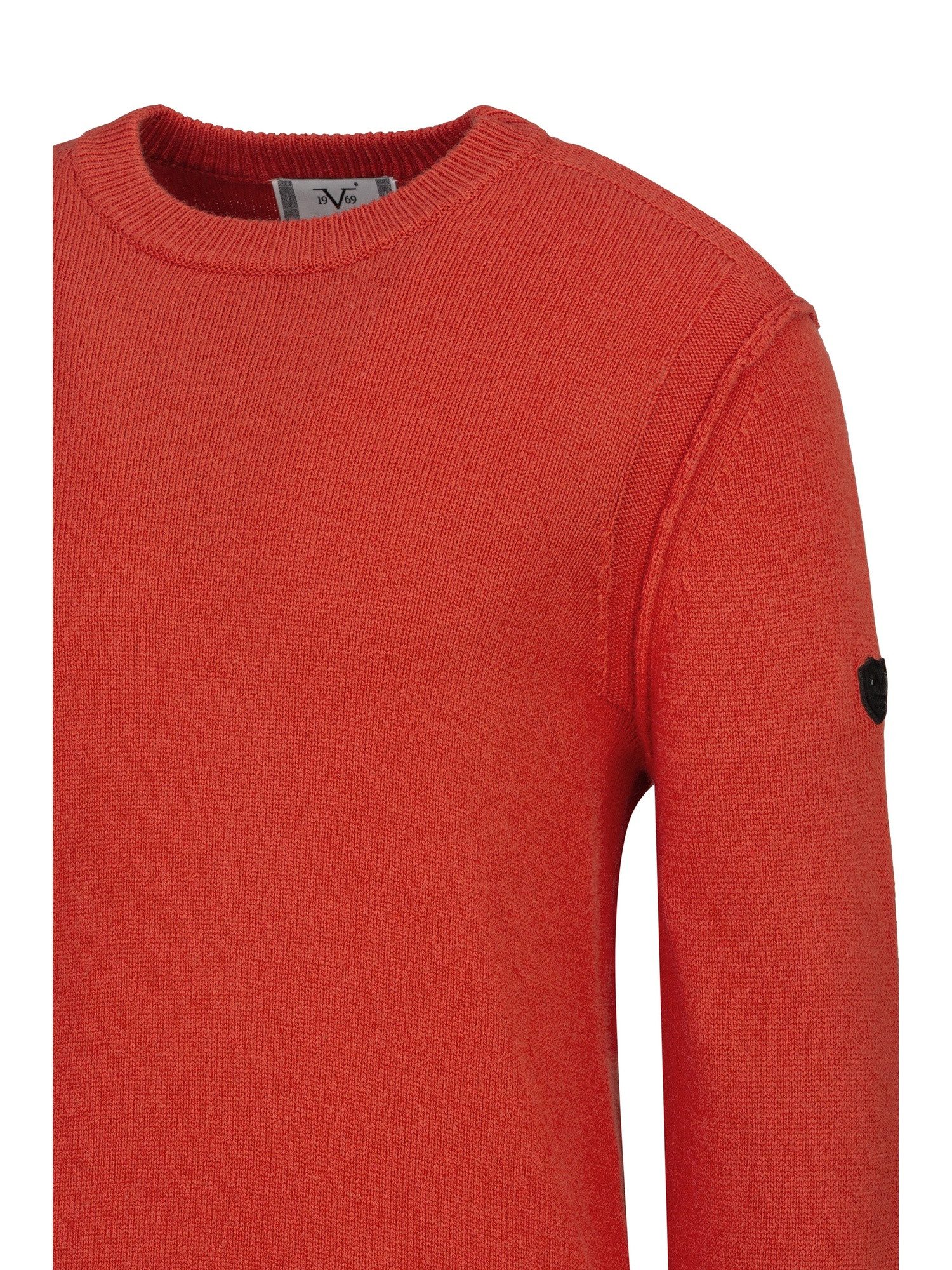 19V69 ITALIA Strickpullover Ricardo Herren Wollpullover Rundhals Raglan Langarm