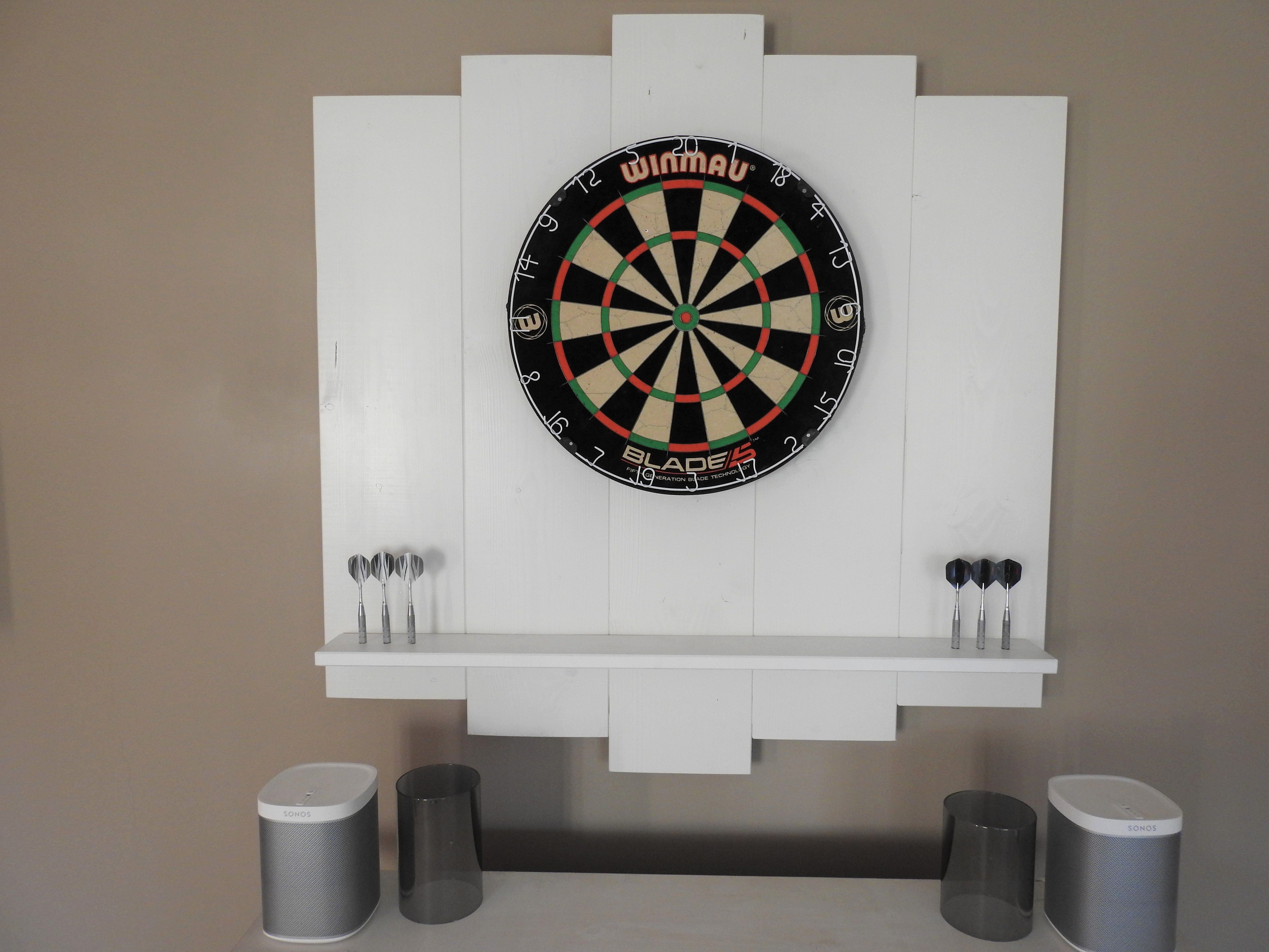 Dartscheibe Soft Darts 42 cm Darboard Dartgame mit Standfuß schwarz-weiß Wand 