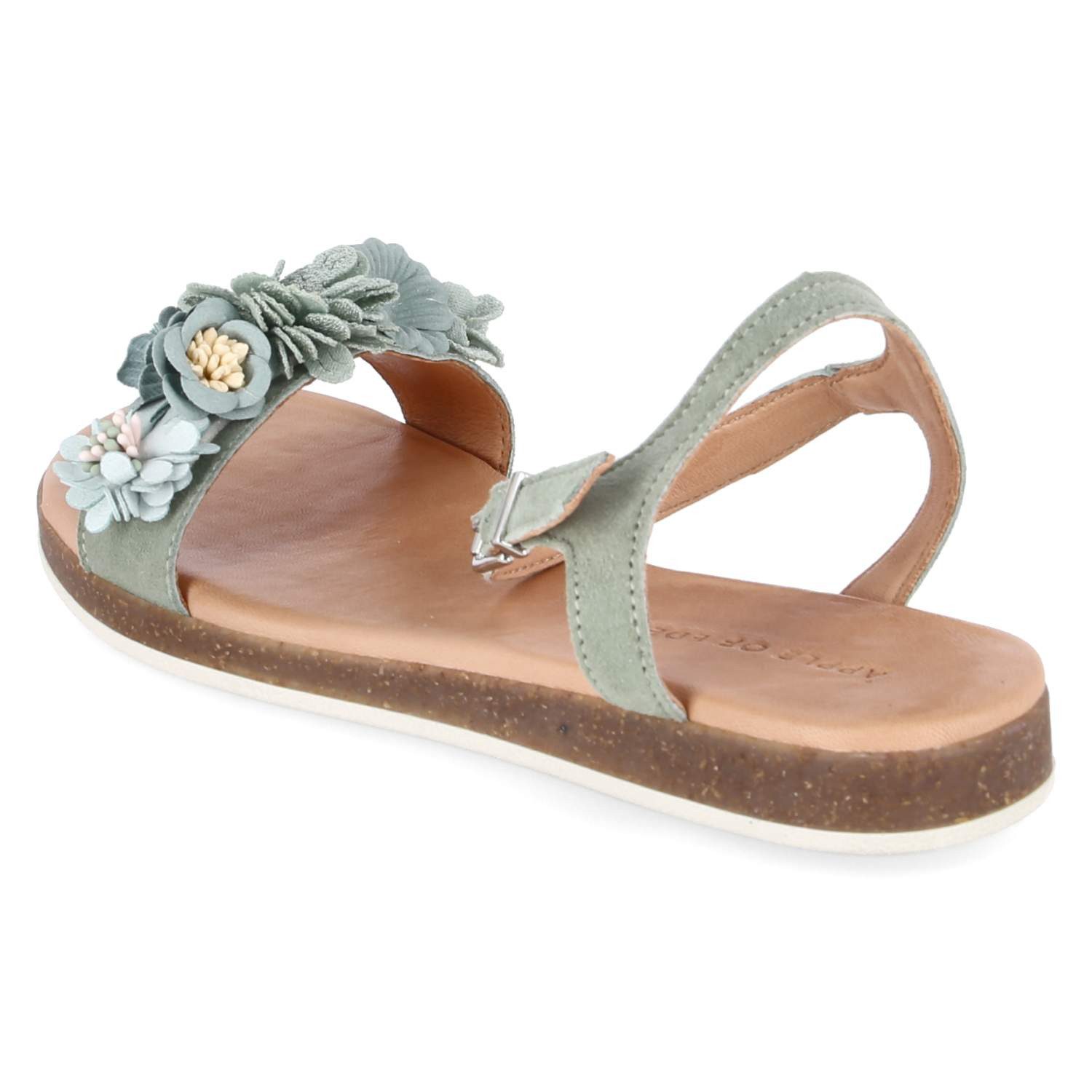 Apple of Eden Apple of Eden ISA 96-F salvia/flowers Damen Rauleder green Sandalette