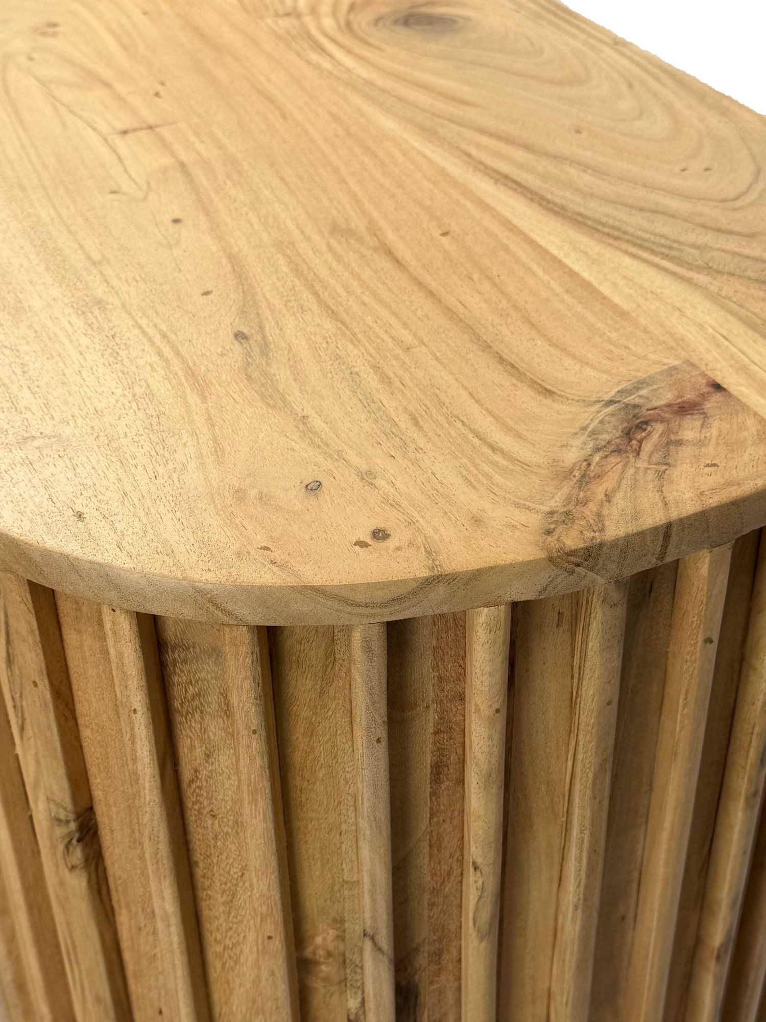 FINEBUY Bücherregal FB60543 Standregal Massivholz 105cm Wohnregal Standregal Stauraumregal, Funktionale Aufbewahrung im zeitlosen Look, Natürliches Möbelstück mit klarer Linienführung