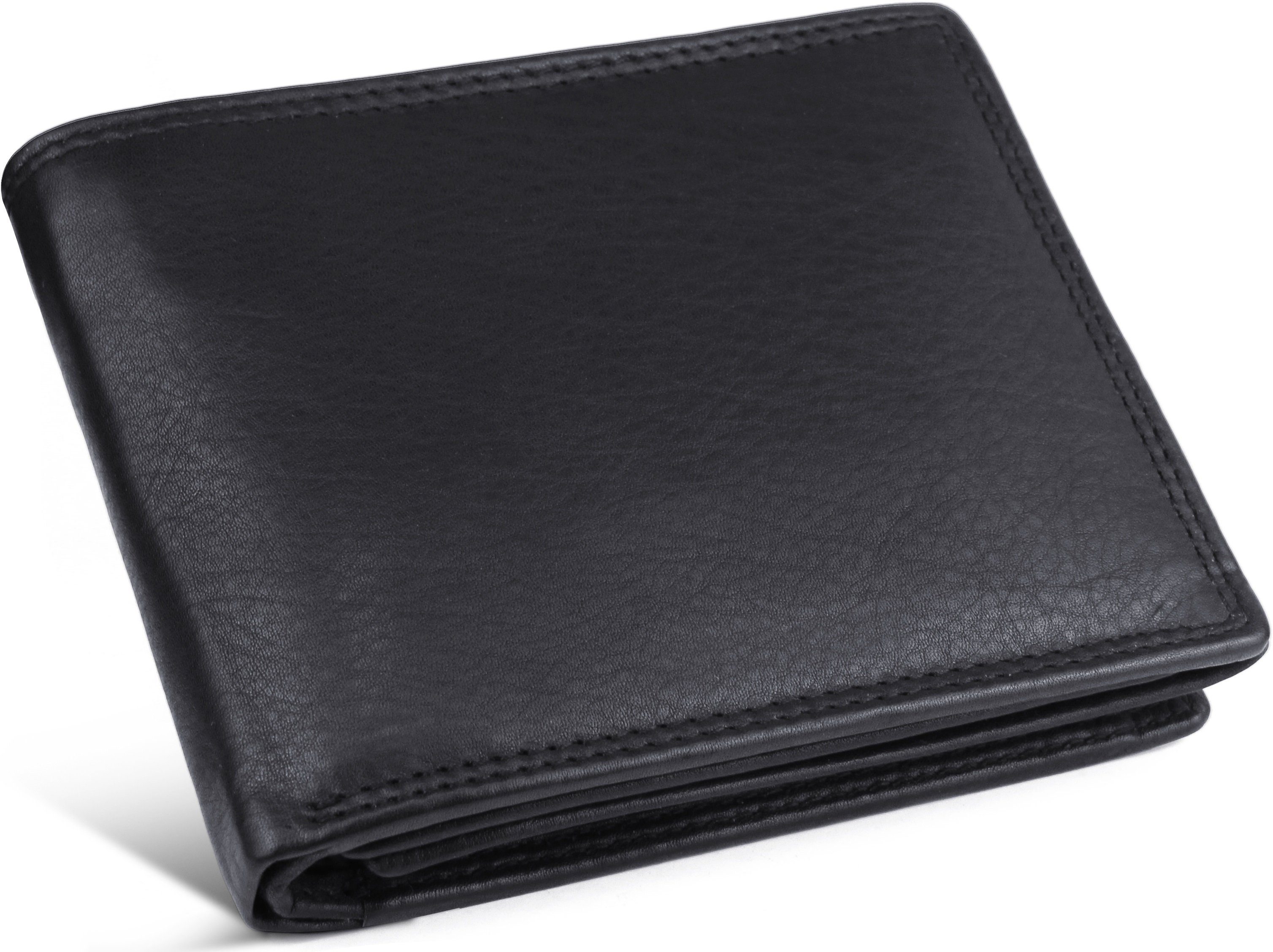 Frentree Portafoglio da donna con molti scomparti, classico grande portafoglio con scomparto per cellulare e protezione RFID, confezione regalo inclusa, Azzurro, Classico