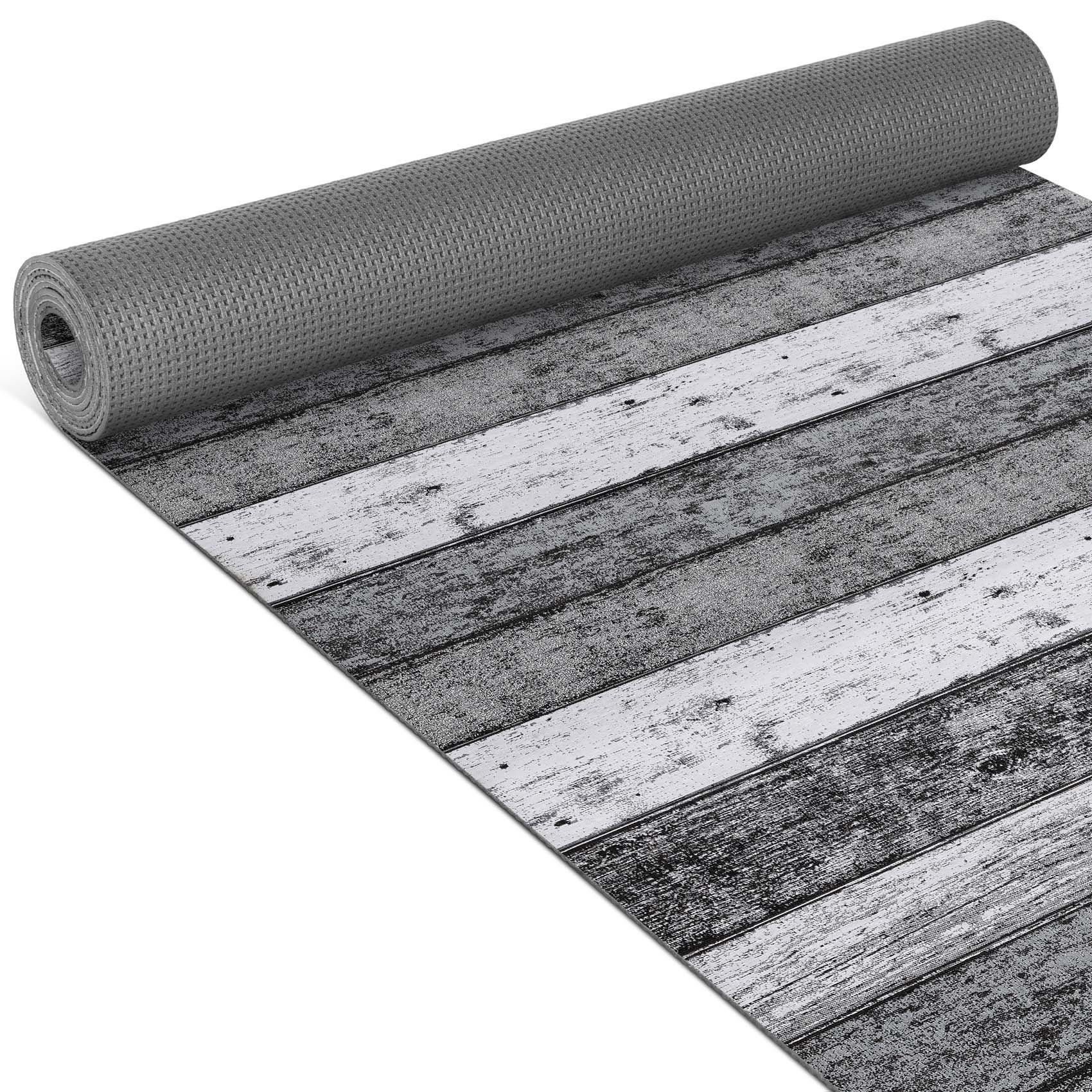 Textil Rund, ANRO, Premium Holzdie, Küchenläufer Teppich Textil Läufer mm, Höhe: Küchenläufer Küchenteppich RANNA 3