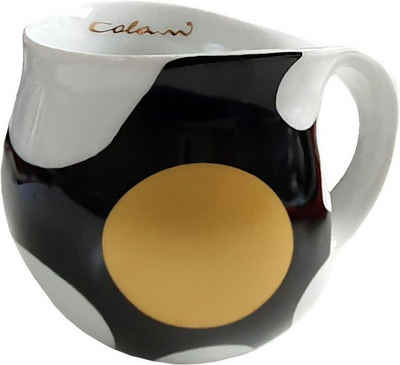 Colani Tasse Tasse Becher Kaffeetasse Cappuccino Tasse Spot Gold 260ml, Porzellan, Spülmaschinenfest, Mikrowellenfest, Schriftzug innen, Geschenkkarton