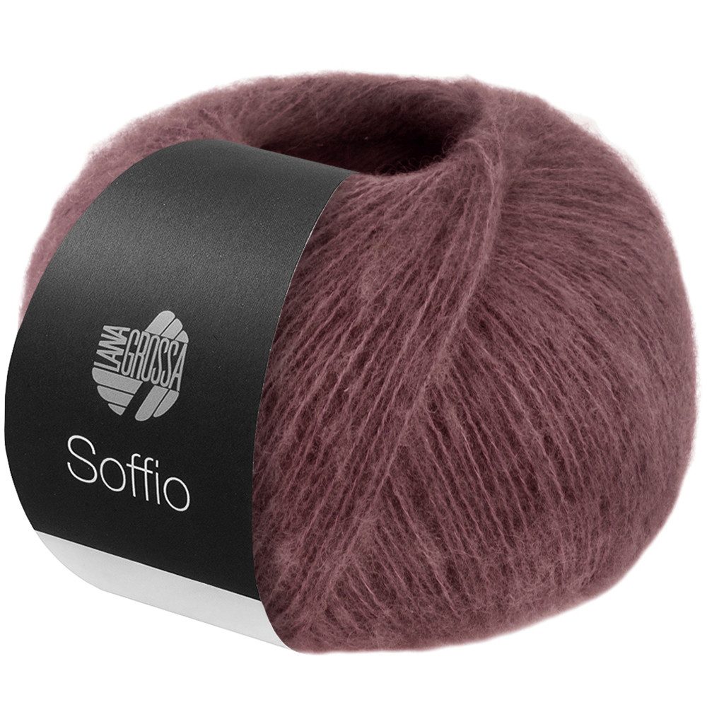 LANA GROSSA SOFFIO Häkelwolle, 215 m (flauschiges Lace-Garn aus Merino- & Baumwolle), 25 g