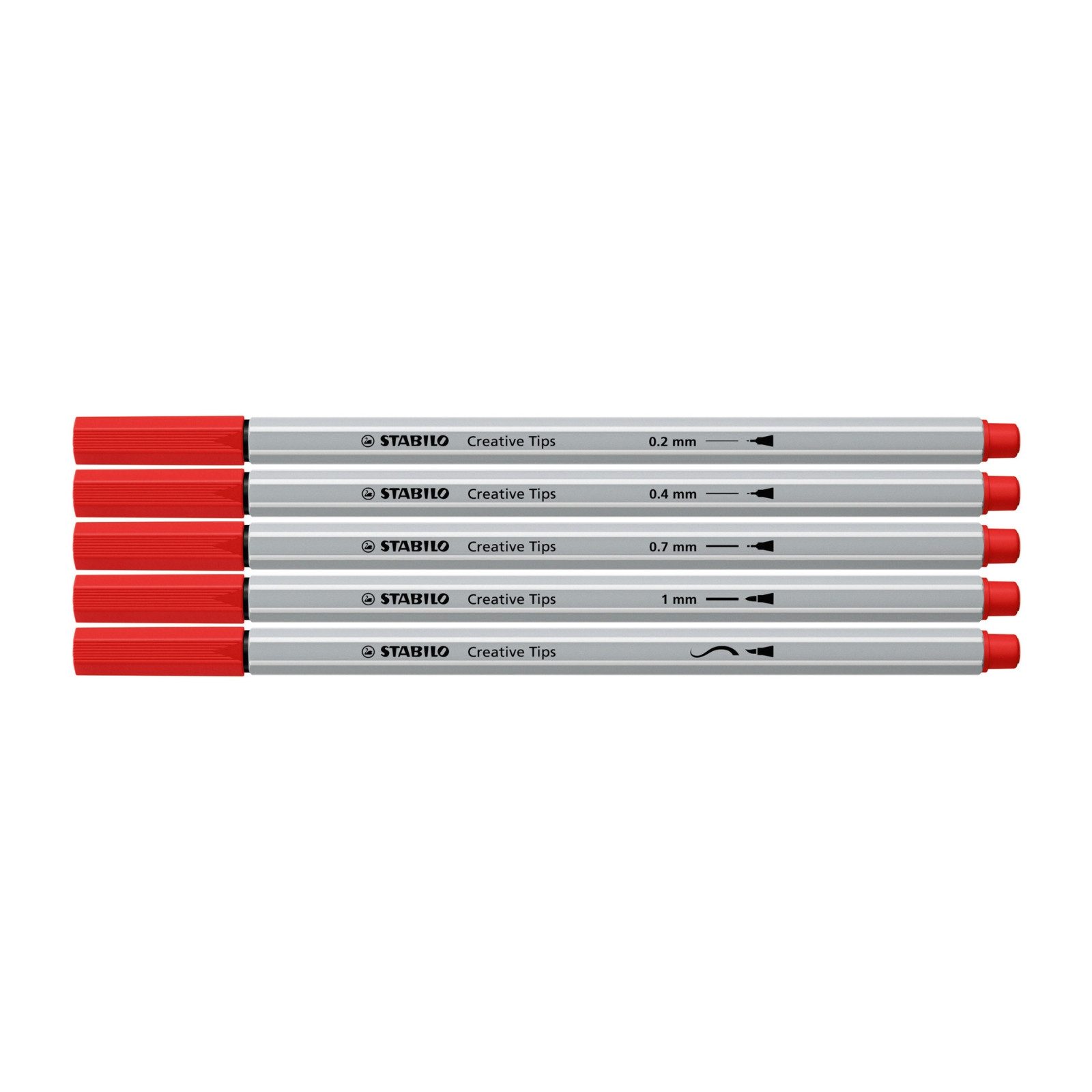 STABILO Filzstift STABILO Creative Tips ARTY Multiliner-Set CLASSIC - 30er Metalletui -