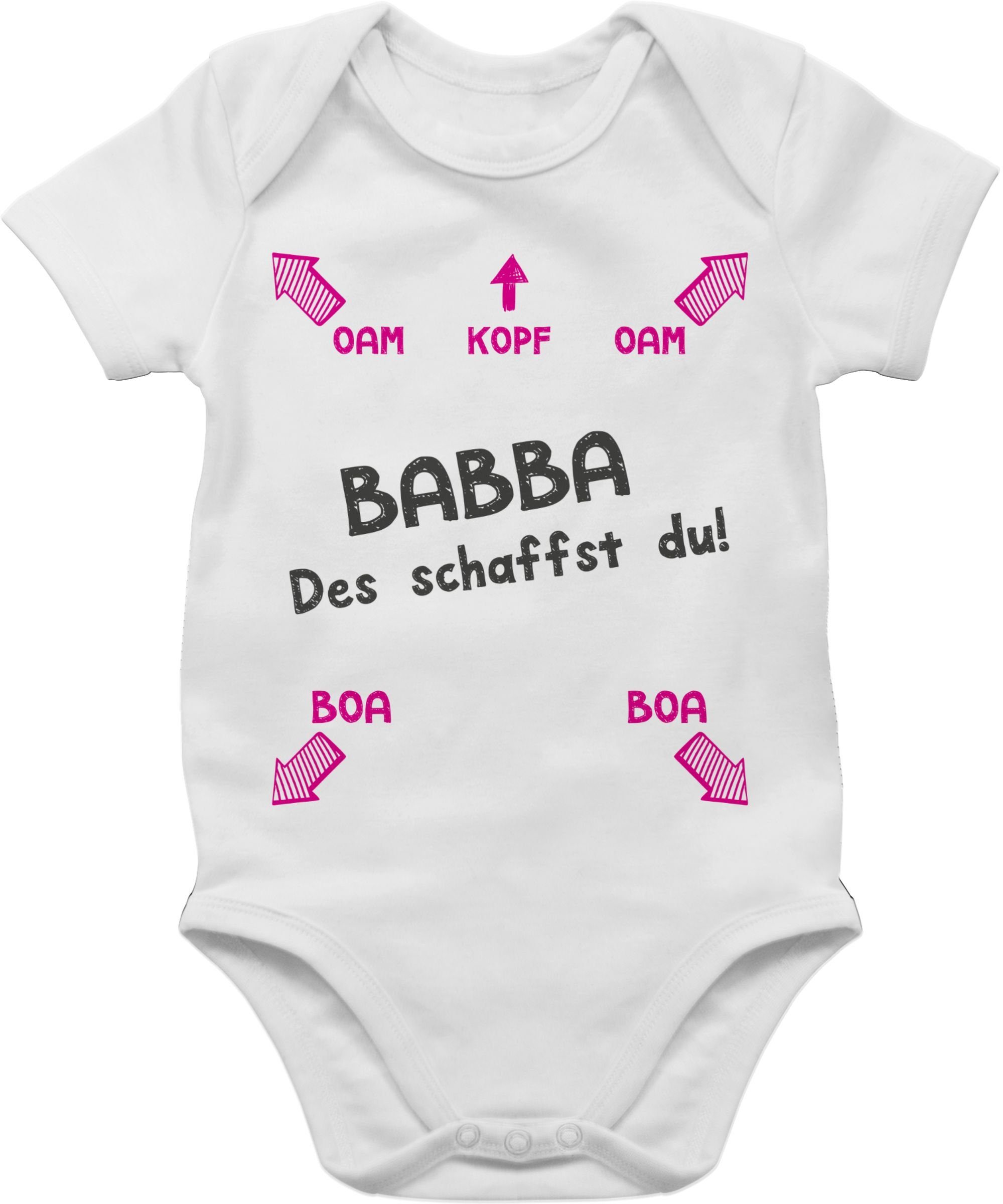 Shirtracer Shirtbody »Babba, des schaffst du! Pink - Bayern Babys - Baby  Body Kurzarm« body baby bayrisch - bayrischer strampler online kaufen | OTTO