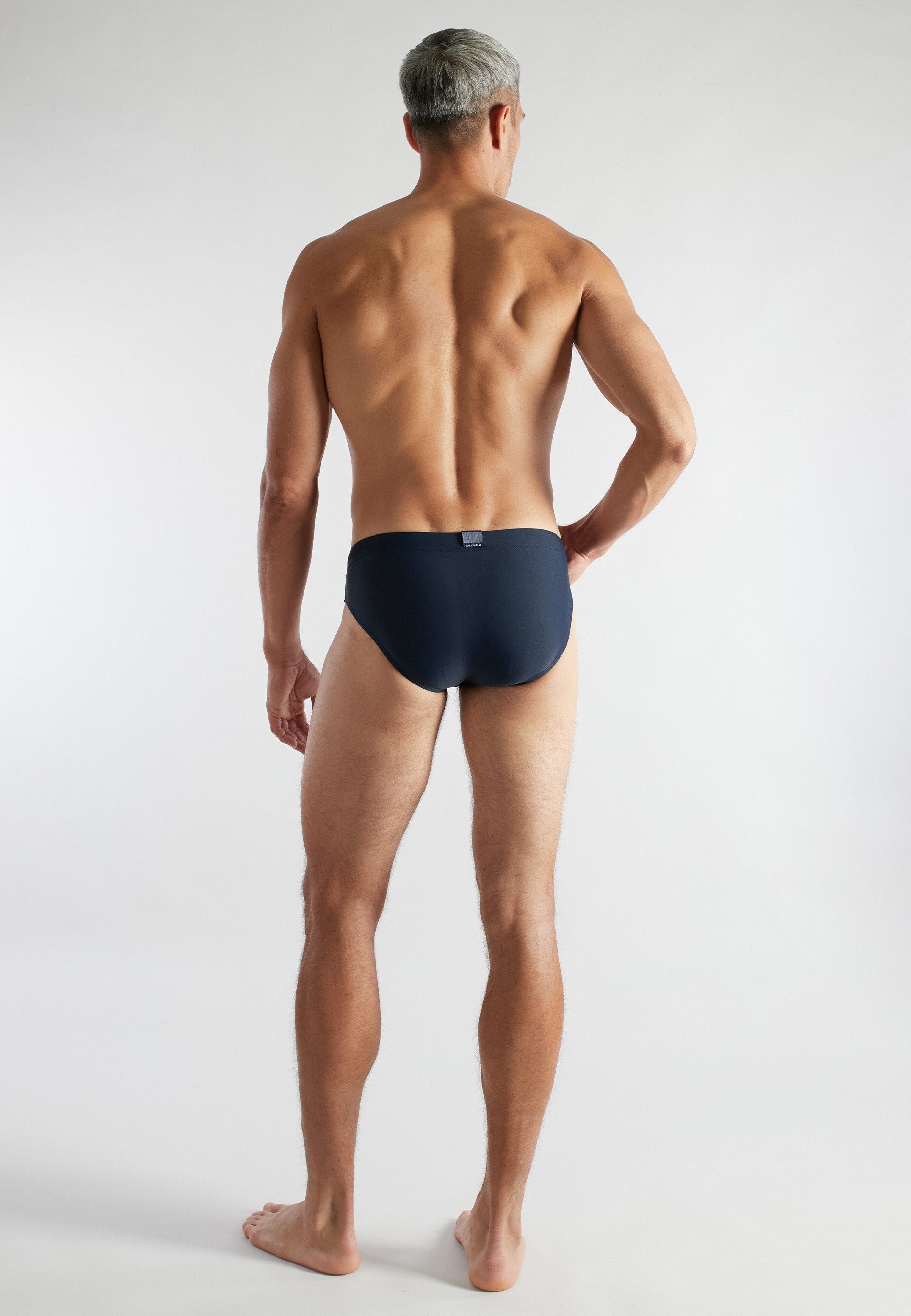 CECEBA Badehose CECEBA Herren Badeslip blau uni (1-St) – Bild 3 von 4