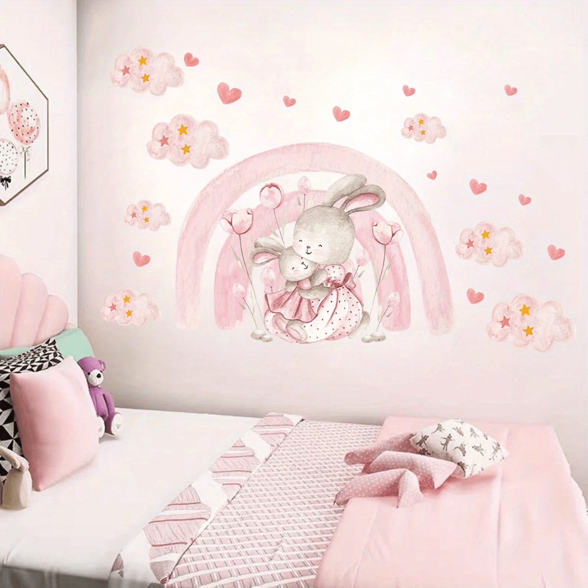 Montegoni Wandtattoo Kinder Tier Wandaufkleber Dekoration (Wandtattoo mit r günstig online kaufen