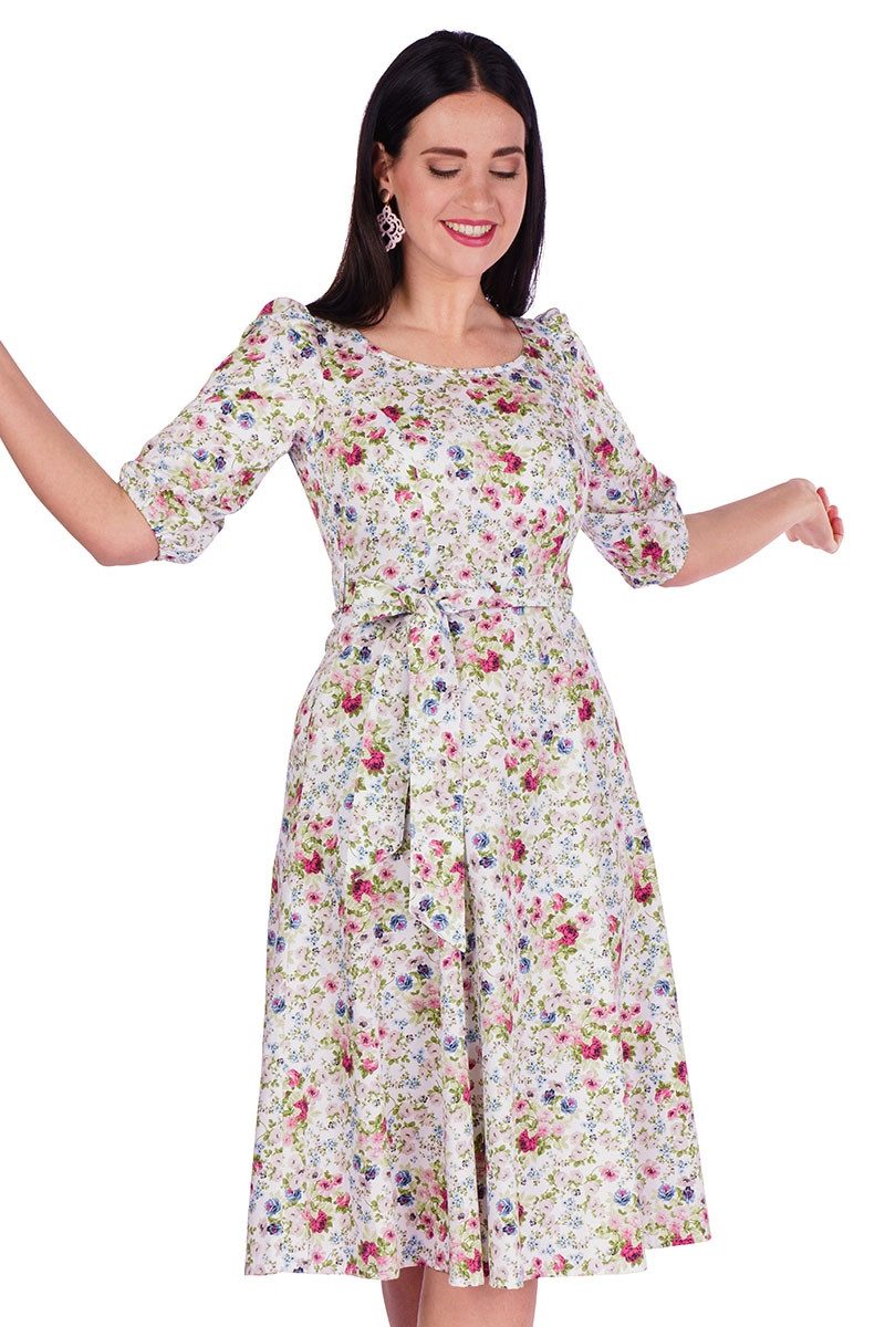 Berwin & Wolff Trachtenkleid Sommerkleid - JOELLE - creme/geblümt