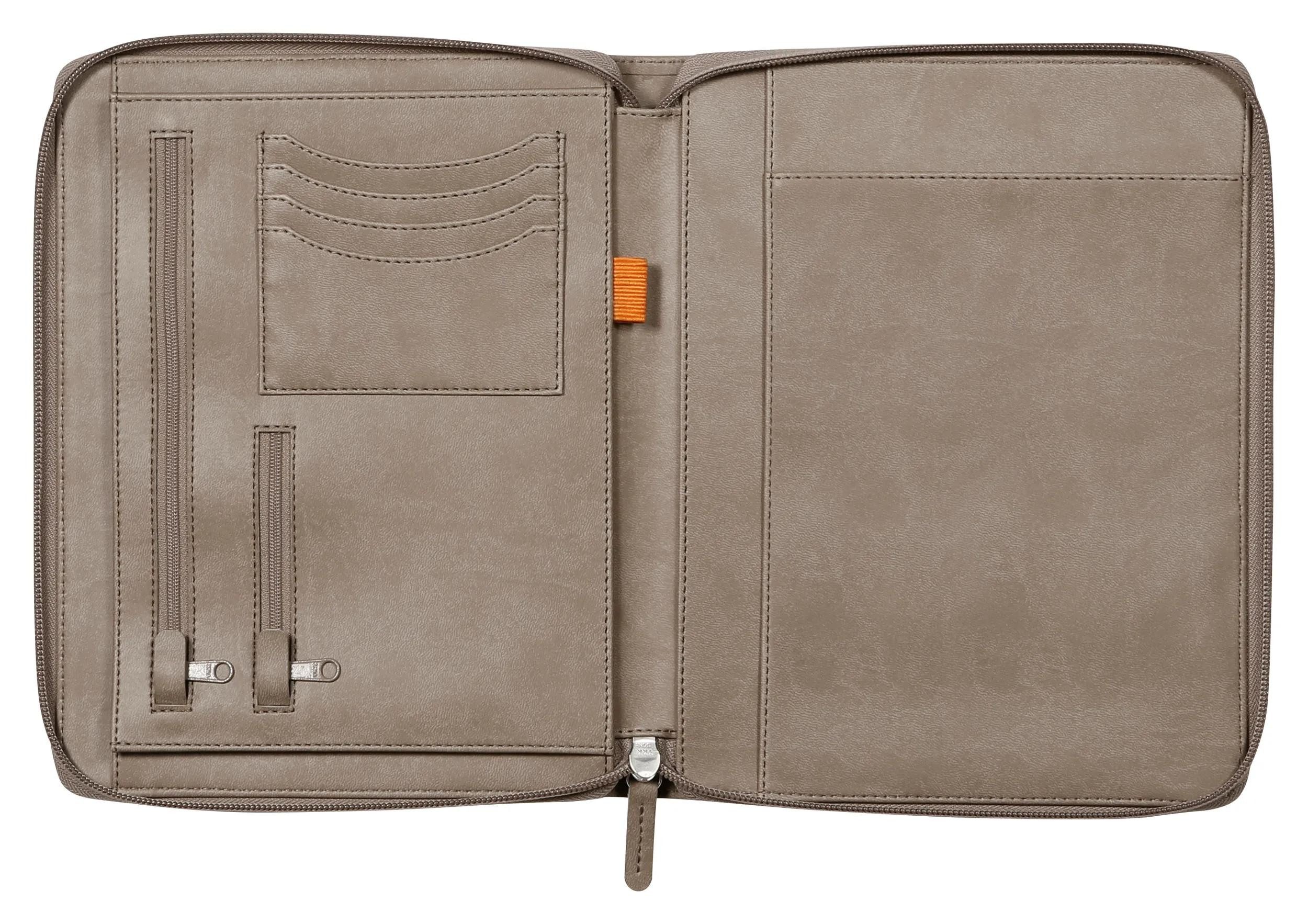 Rhodia Aktentasche Konferenzmappe kleines Modell 19,5x25,5 cm, für Block A5 Taupe 168101C, Konferenzmappe