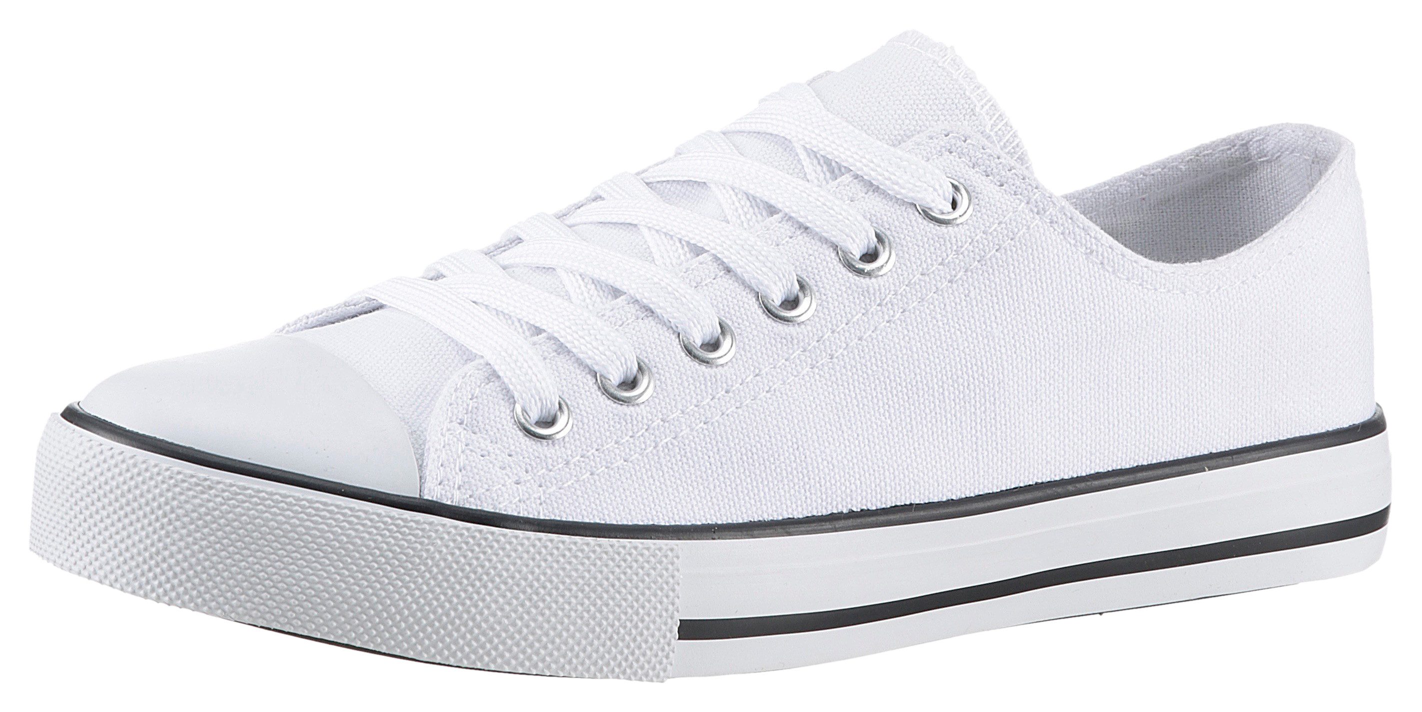 Aniston SHOES Sneaker Freizeitschuh, Sneaker mit klassischen umlaufenden schwarzen Streifen von Aniston SHOES