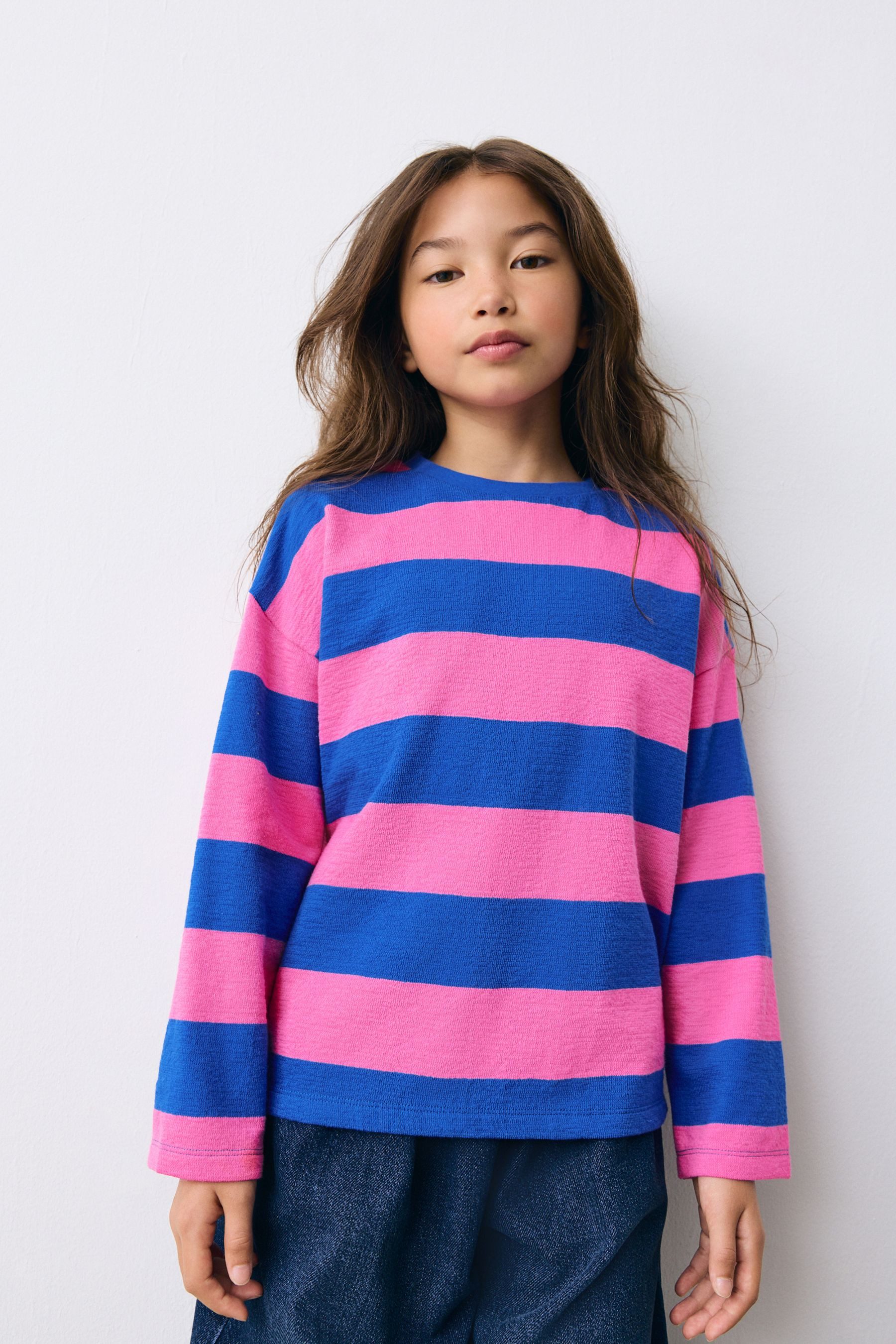 Next Langarmshirt Strukturierte Langarmshirts (1-tlg)