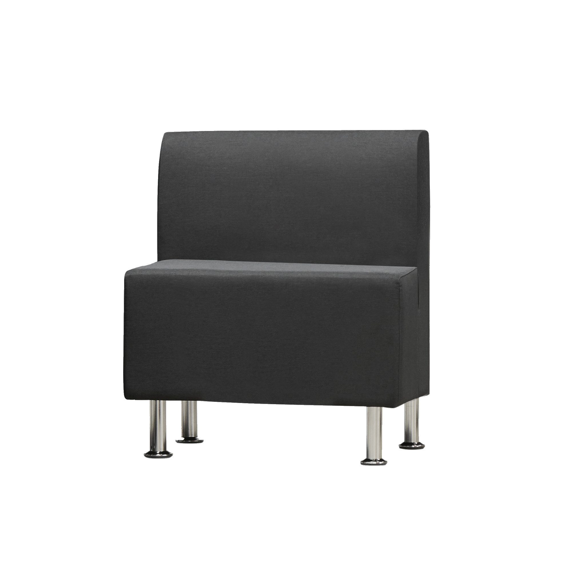 rocada Stuhl Sofamodul Mitte BeSoft 1803CBK-4 schwarz