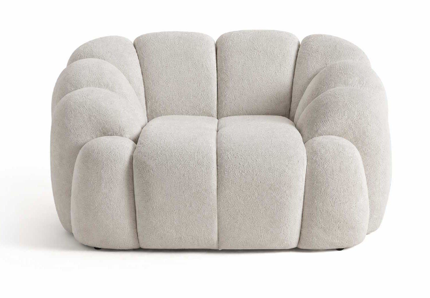Xlmoebel Loungesessel Moderner Loungesessel in Weiß mit stilvollem Design (1-St., Loungesessel), Made in Europa