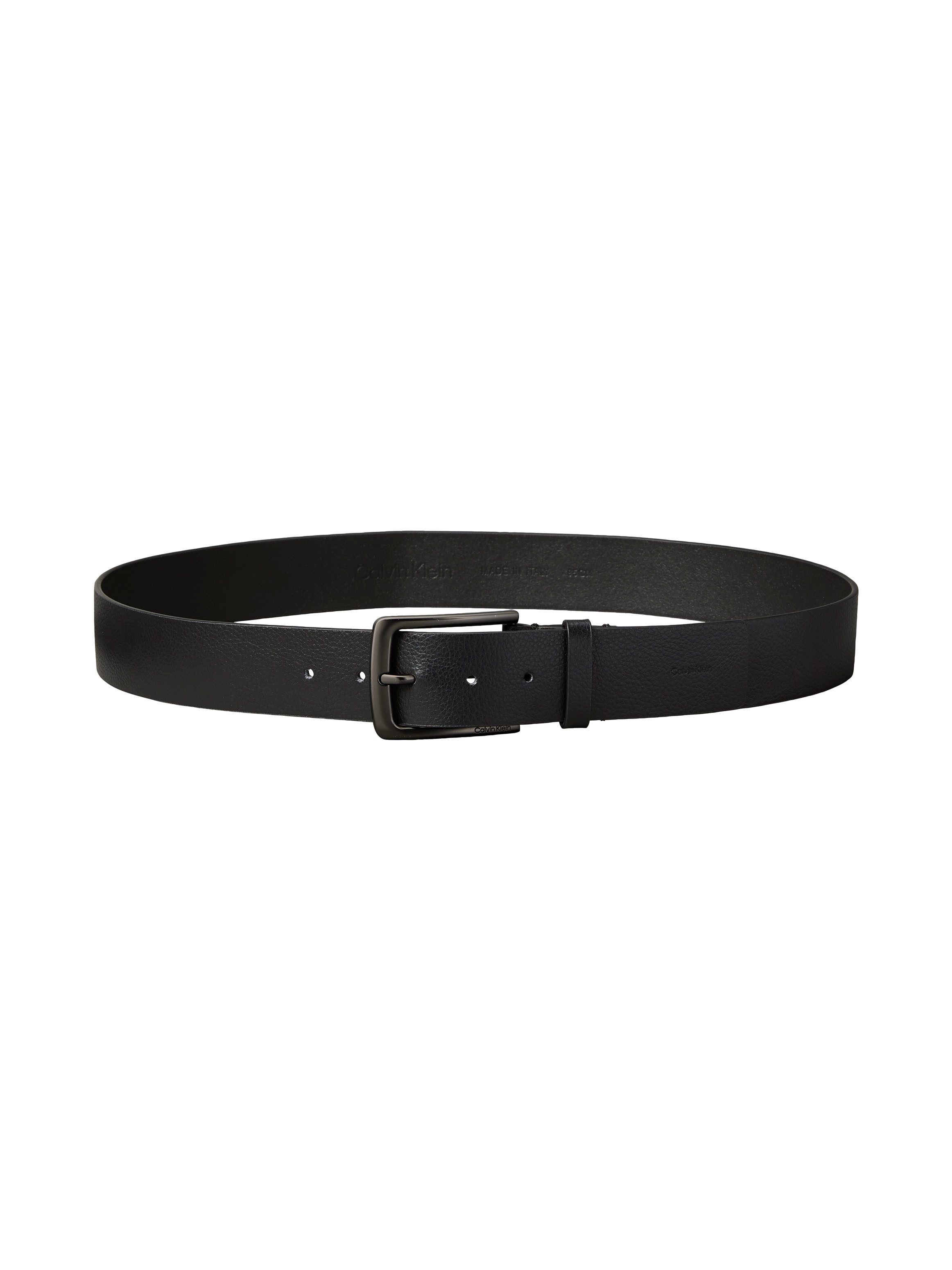 Calvin Klein Ledergürtel WARMTH BUCKLE PEBBLE 35MM FIXED Größenverstellbar mit Metallschließe
