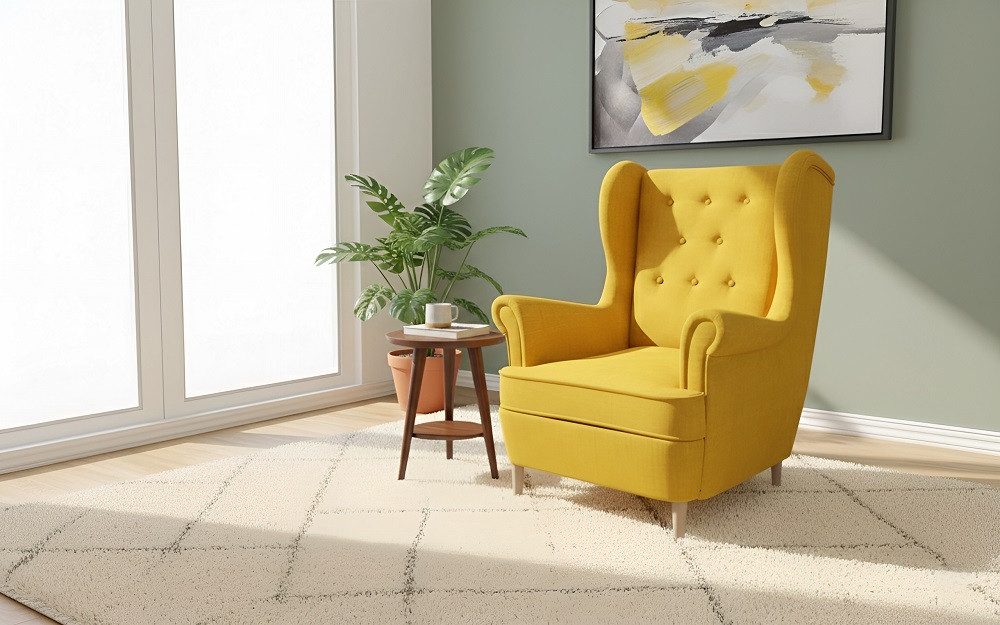 JVmoebel Ohrensessel Sessel Design Couch Sofa Sitzer Leder Lounge Club Polster SOFORT