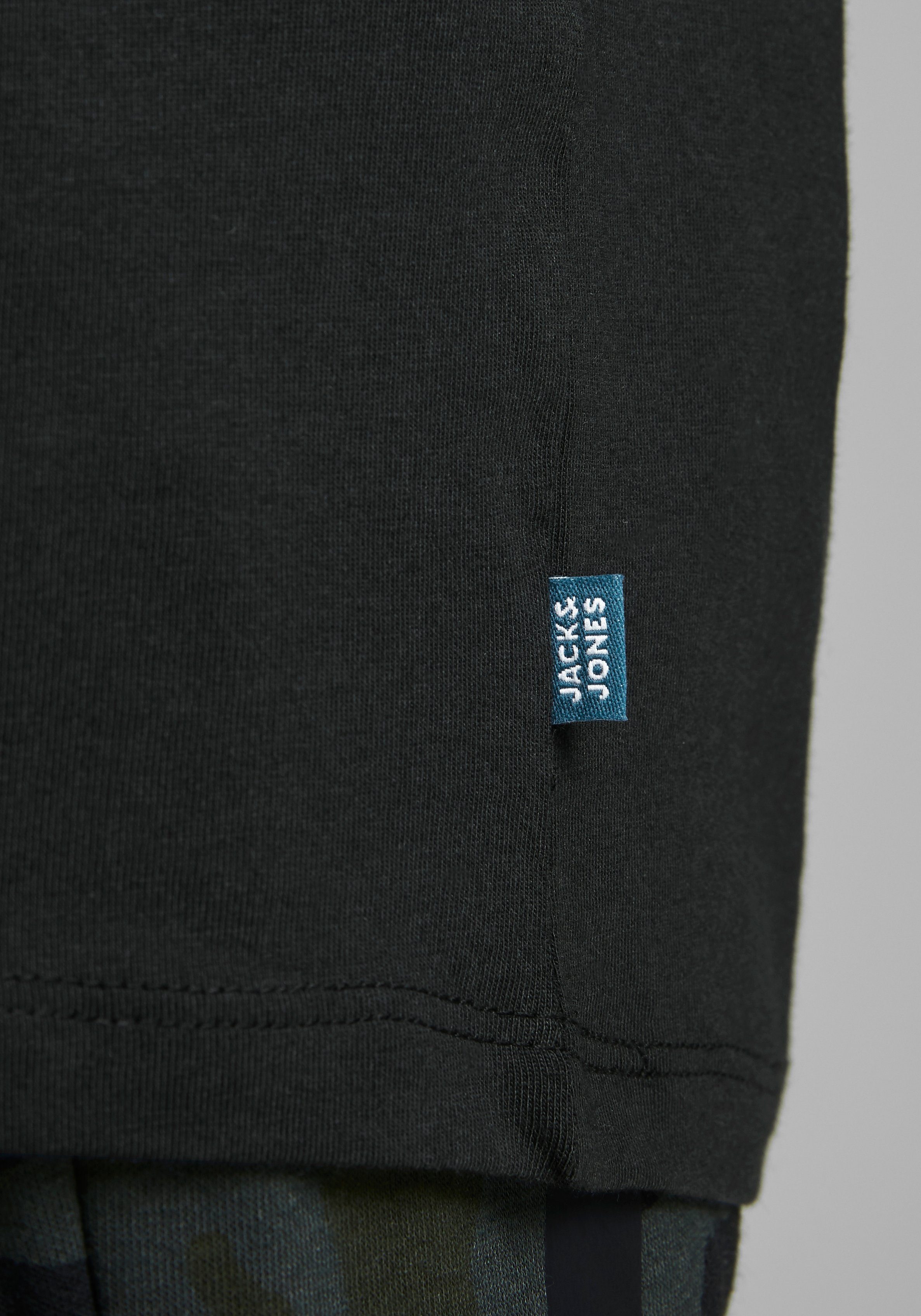 Jack & Jones Junior Rundhalsshirt JJEORGANIC figurbetont, atmungsaktiv, kombinierbar unifarben, casual, slim fit, Jersey, Rundhals