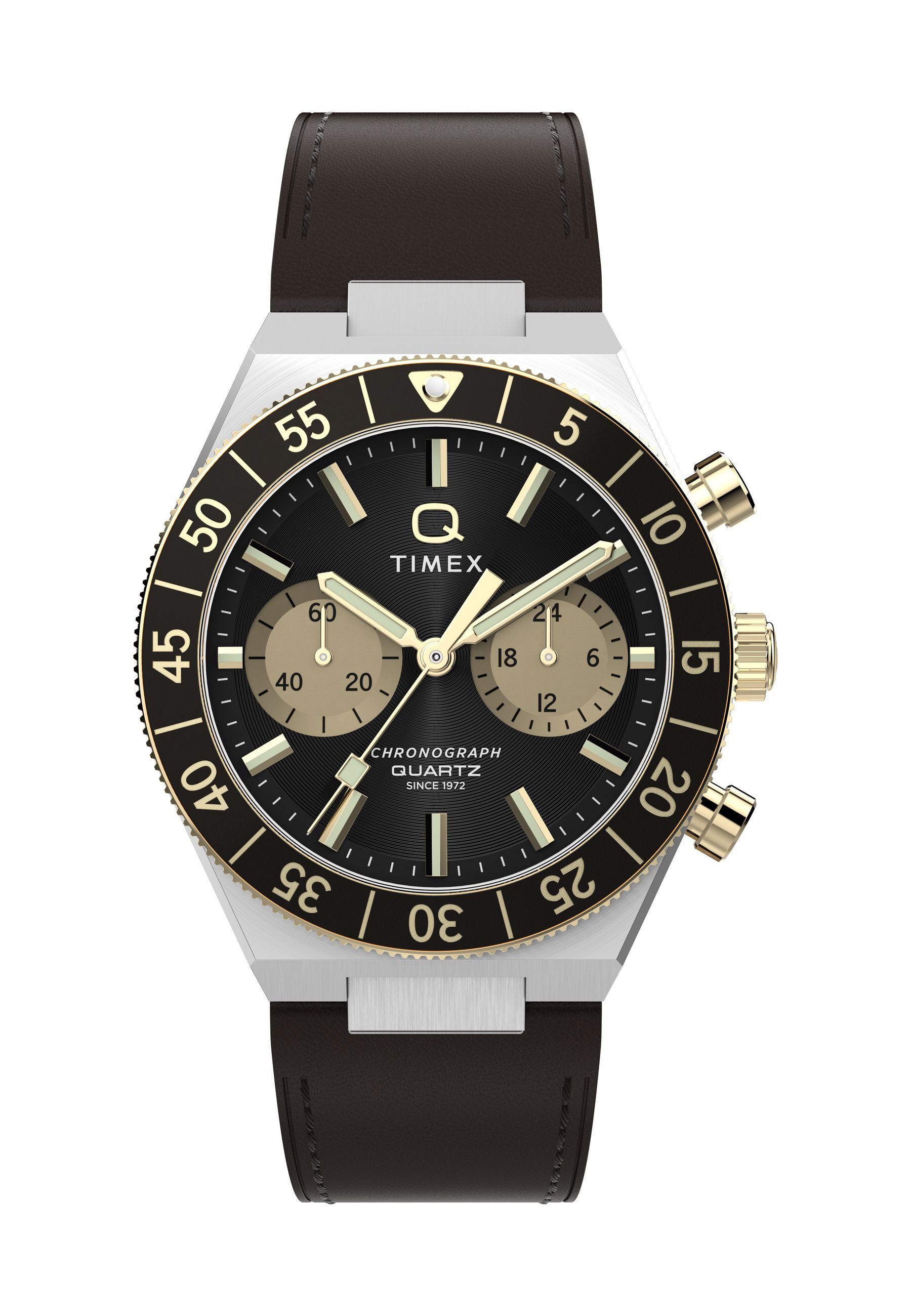 Timex Quarzuhr Q Timex Continental Chronograph, (1-tlg., Not a set – not applicable to this product), Quarz Chronograph