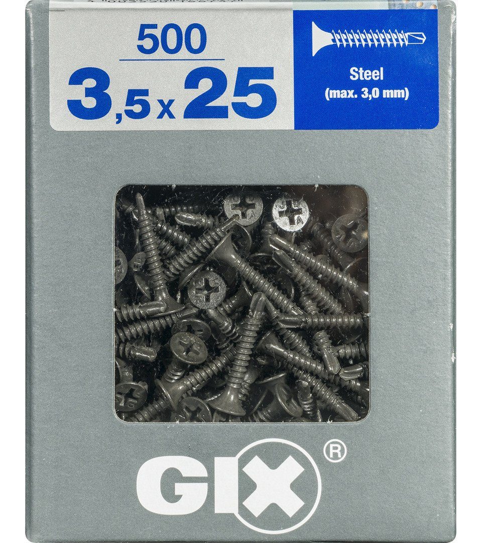 SPAX Trockenbauschrauber Spax Schnellbauschrauben 3.5 x 25 mm PH 2 - 500
