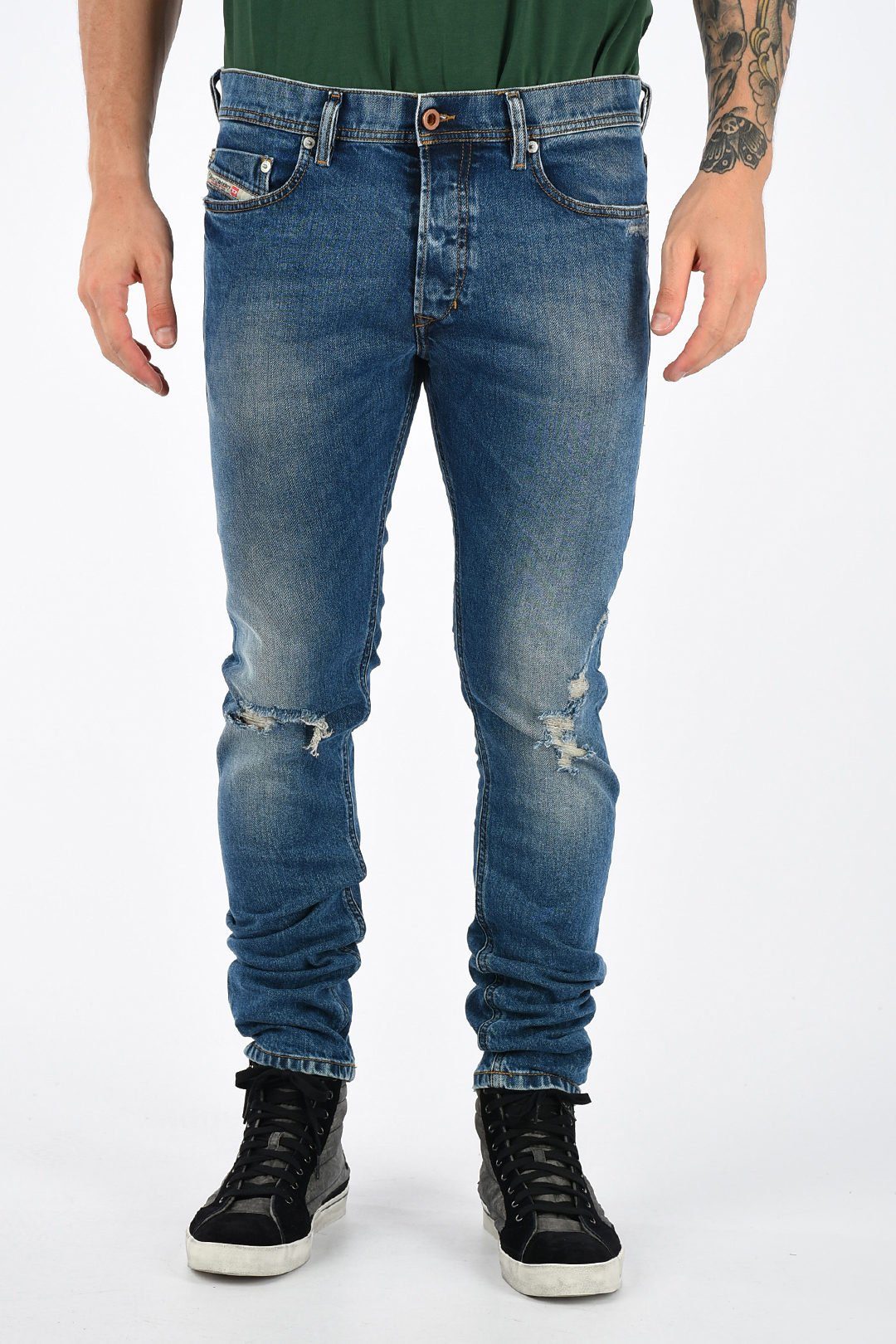 Slim-fit-Jeans Style, 084XT Regular Stretch Diesel Waist, Länge: Jeans 32 Anteil, Herren 5-Pocket Tepphar mit Diesel