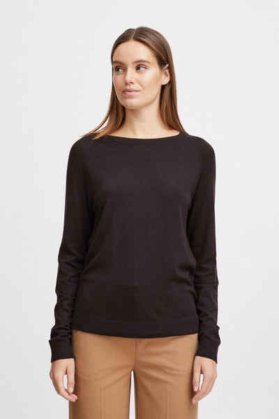 b.young Longpullover Feinstrick Pullover Sweater Shirt BYMMPIMBA1 6279 in Schwarz-2