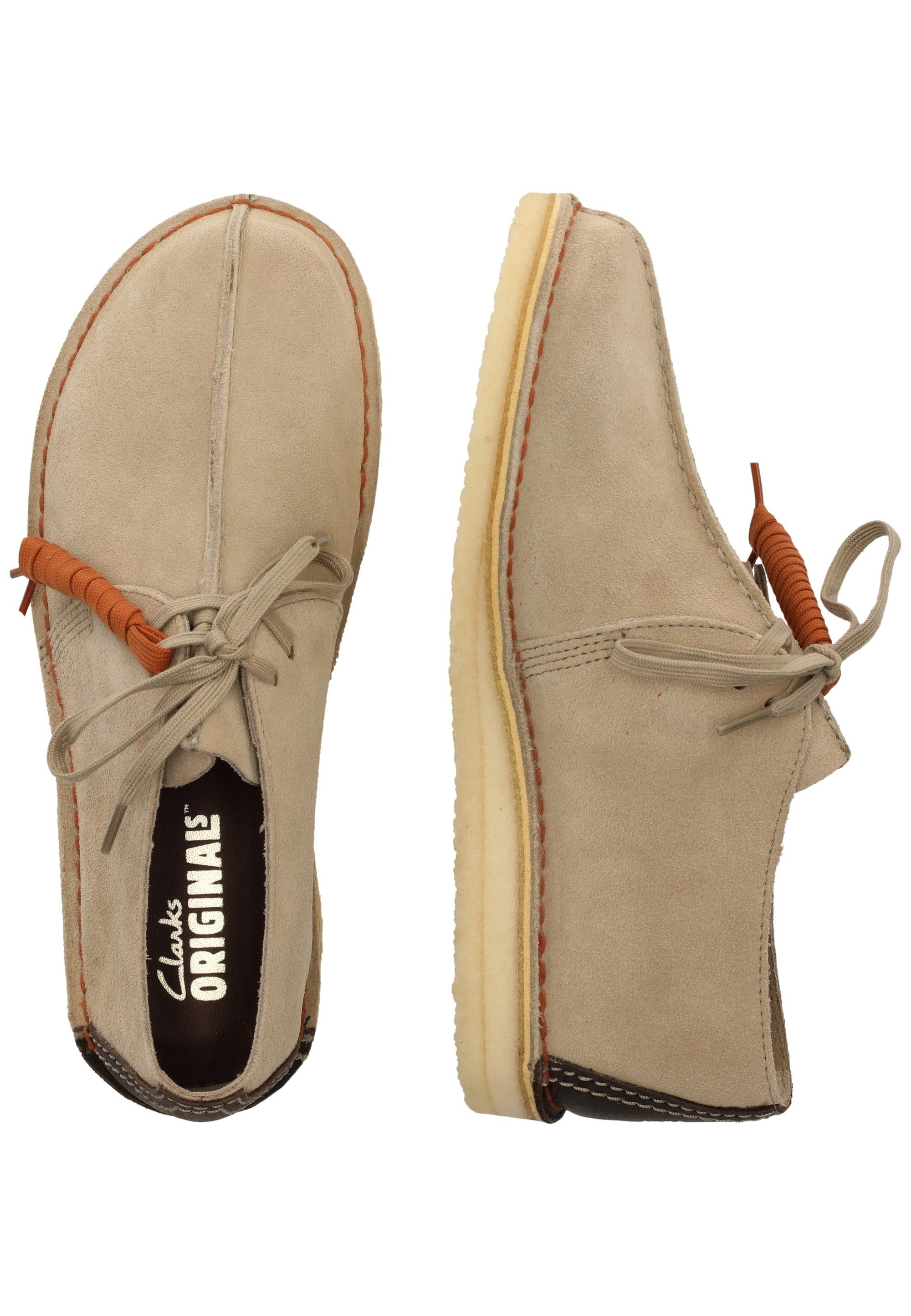 Clarks Desert Trek Schnürschuh mit dezenten Logo-Details