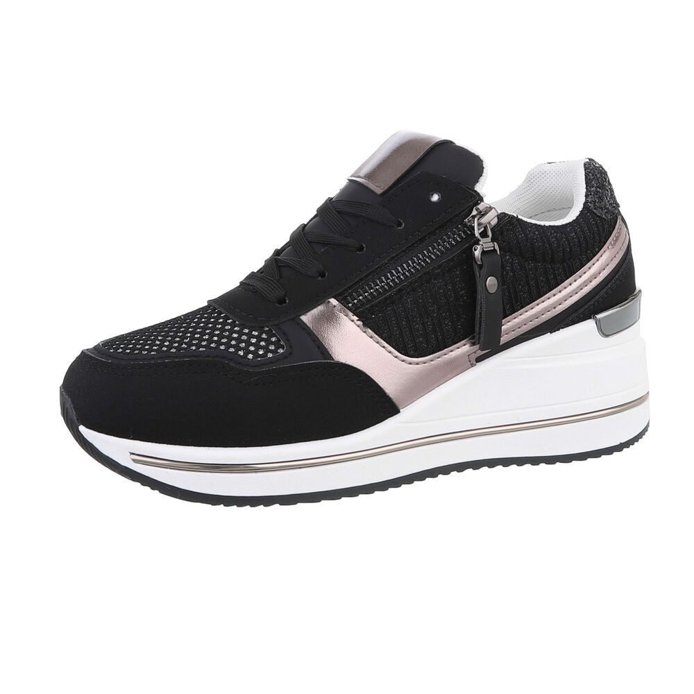 Ital-Design Modischer Sneaker mit Reißverschluss für Damen Sneaker (8634489 günstig online kaufen