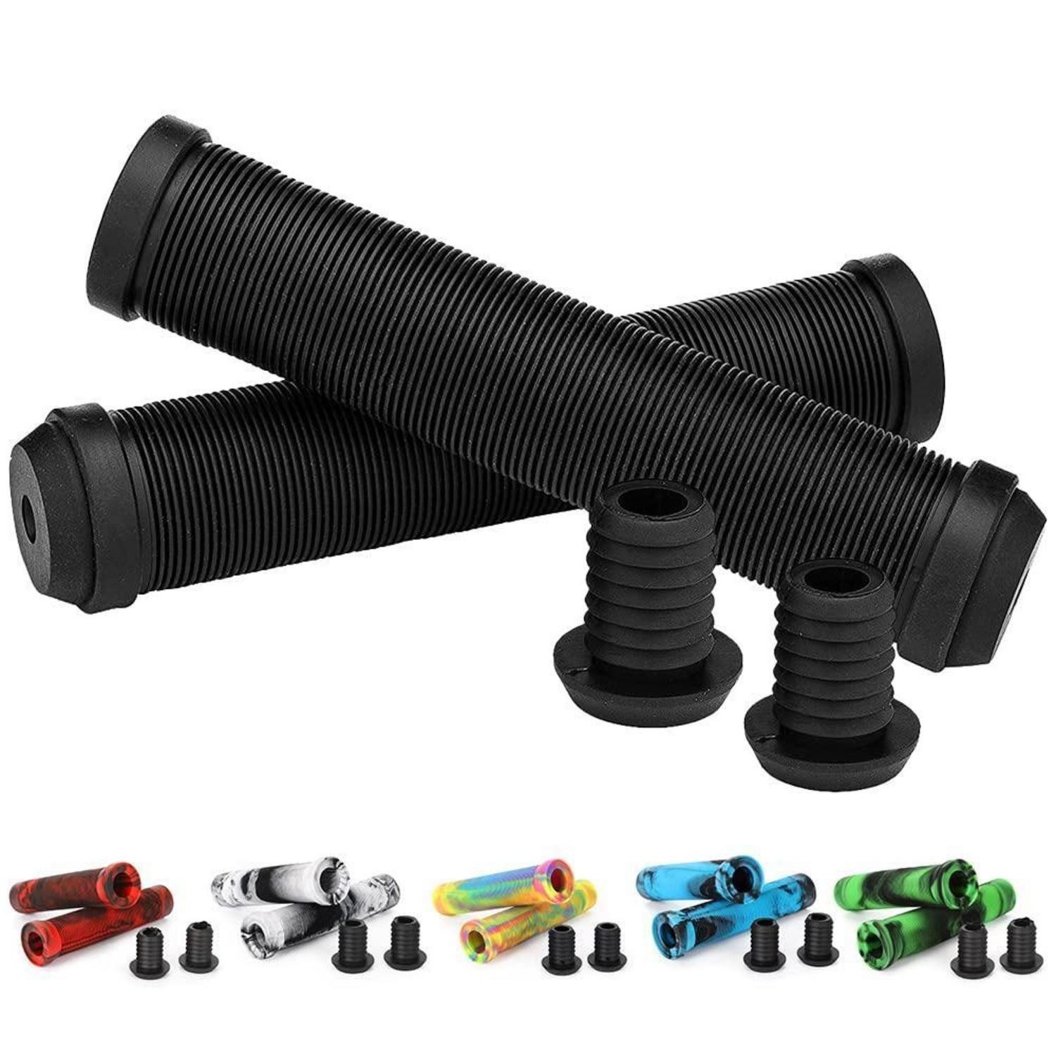 LuxusKollektion Fahrradlenkergriff Scooter Griffe 145mm Stunt Lenkergriffe BMX MTB Z Schwarz