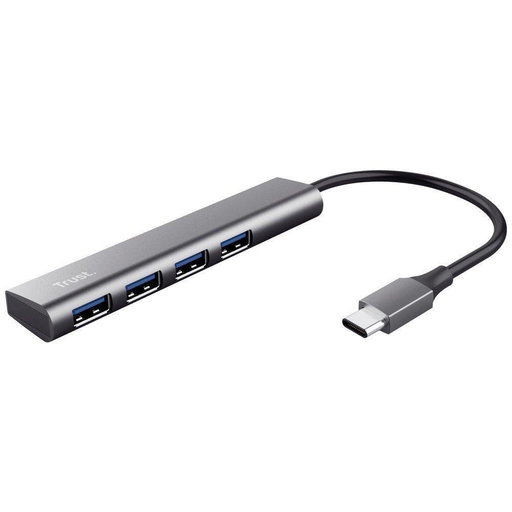 USB-Verteiler Trust Halyx-4-port 1+4 Port USB-C® (USB 3.2 Gen 2) Multiport Hub Dunk
