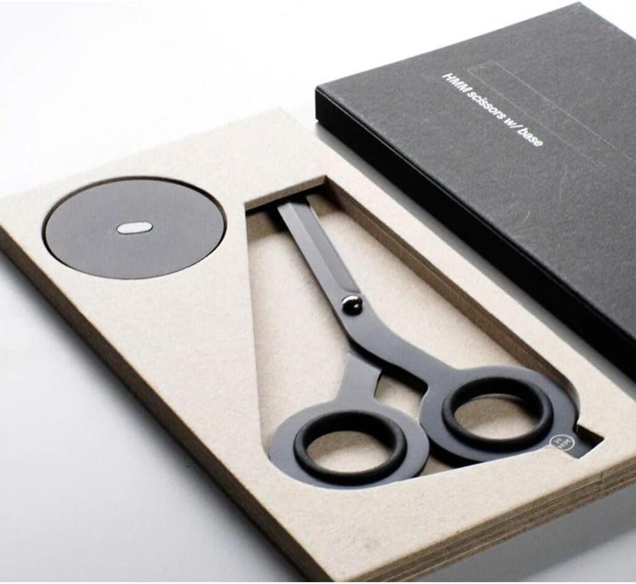 HMM Universalschere Hmm Tischschere Schere Schwarz mit Sockel 16,5 cm