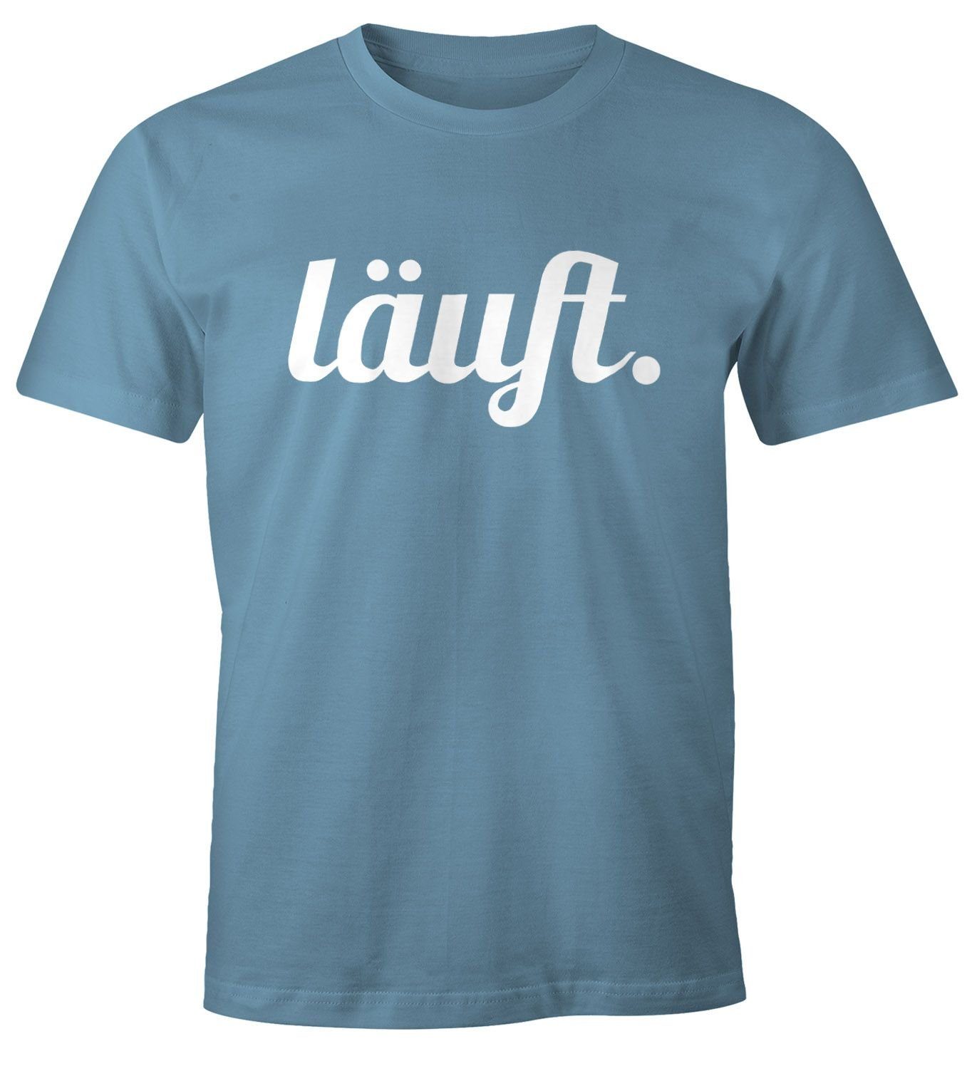 MoonWorks Print-Shirt cooles lustiges Herren T-Shirt - läuft - Fun-Shirt mit Print. € 18,90