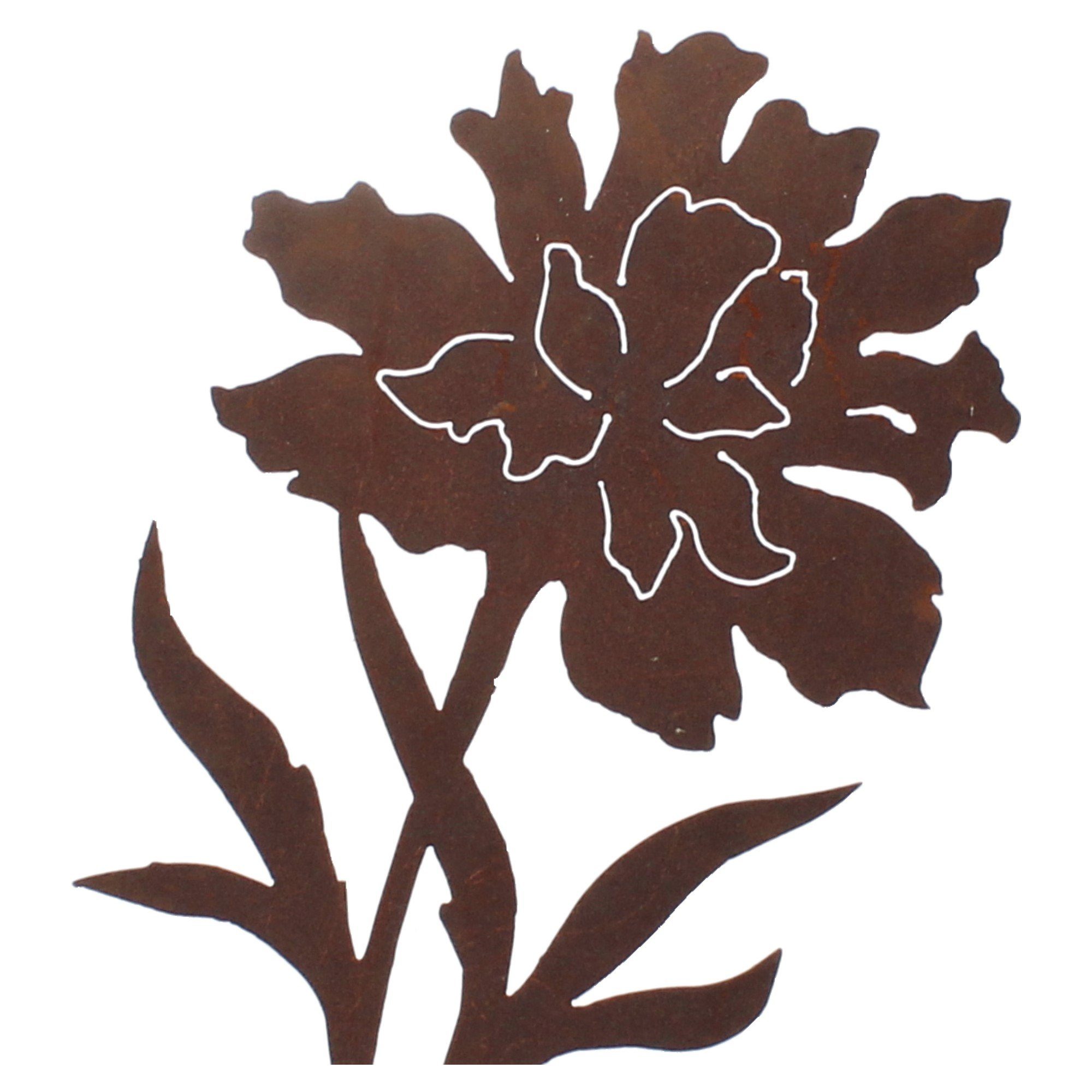 Skulptur Blume 100 cm Edelrost (1 St)