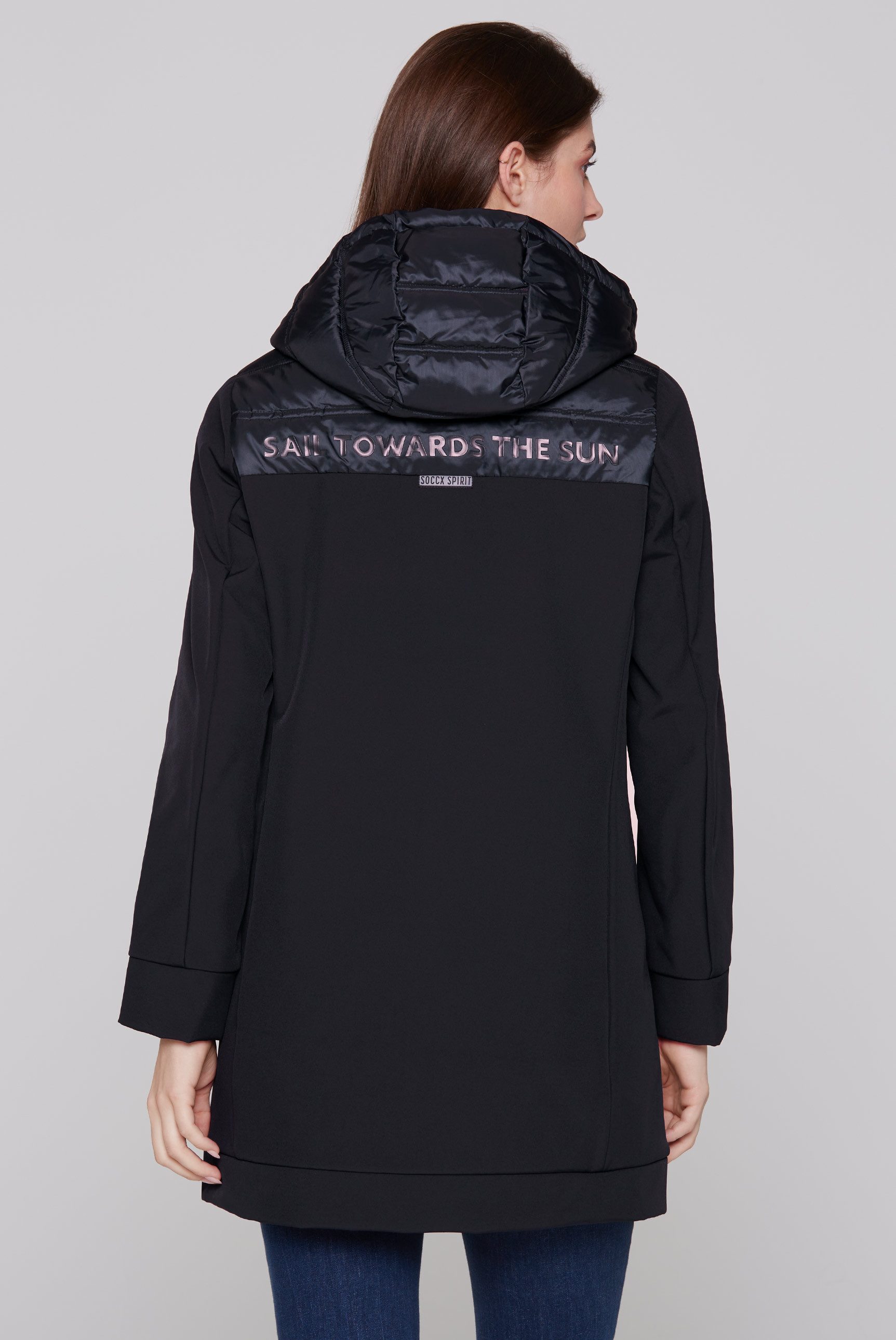 SOCCX Outdoorjacke SOCCX Übergangsjacke im Materialmix günstig online kaufen