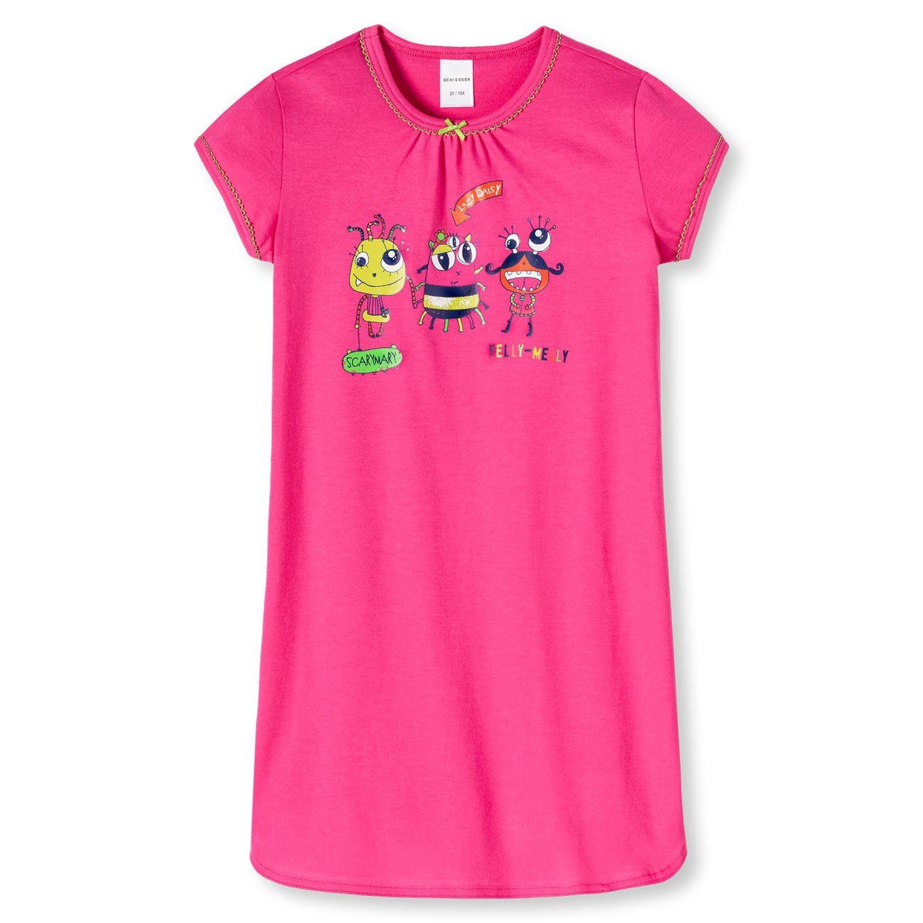 Daisy Sleepshirt, 1-tlg., Set) Schiesser Schlafanzug, Nachthemd Mädchen Kurzarm (Set, Nachthemd, Lazy