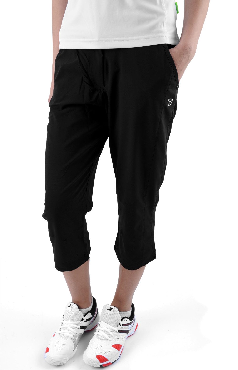 limited SPORTS 3/4-Hose Capri Hose Classic (Stretch, 7/8 Länge) schwarz Damen