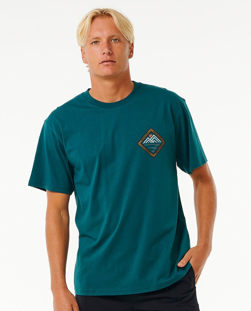 Rip Curl Print-Shirt Kurzärmeliges Vaporcool Journeys Peak T-Shirt | T-Shirts