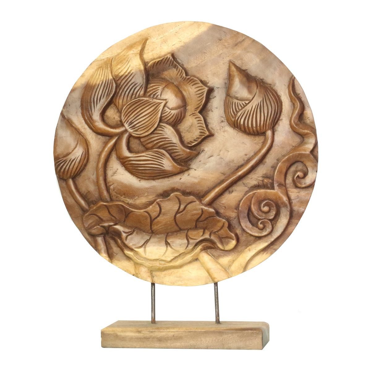 Oriental Galerie Dekofigur Mandala Symbol Skulptur auf Sockel 50 cm (1 St)
